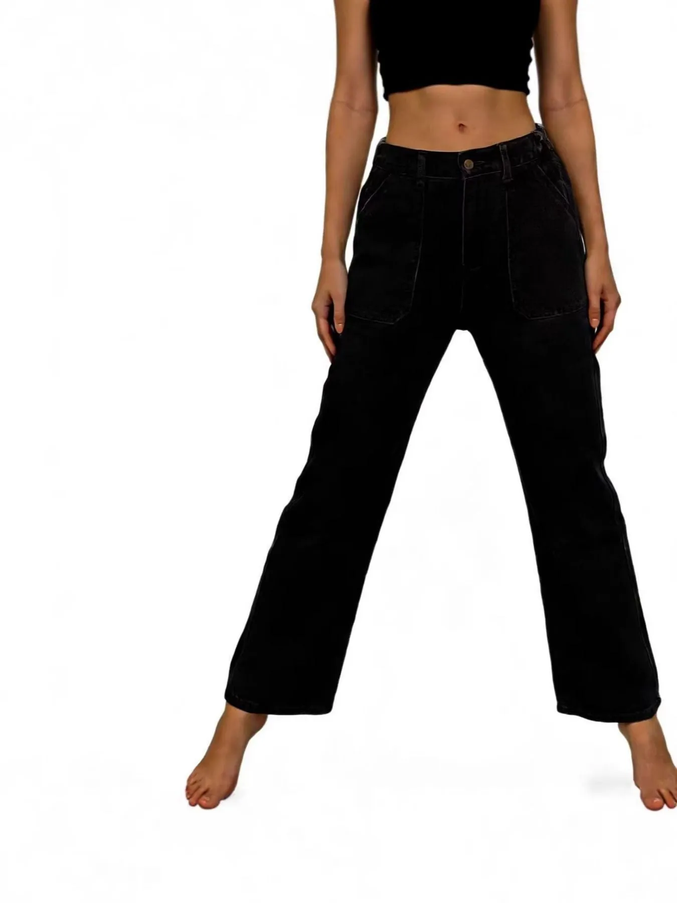 Wide Leg Contrast Stitching Jeans sold by Charming Charlie product image thumbnail 5