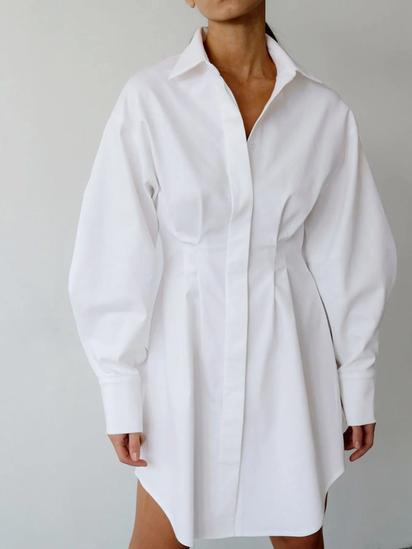 Button Up Long Sleeve Shirt Dress sold by Charming Charlie product image thumbnail 2
