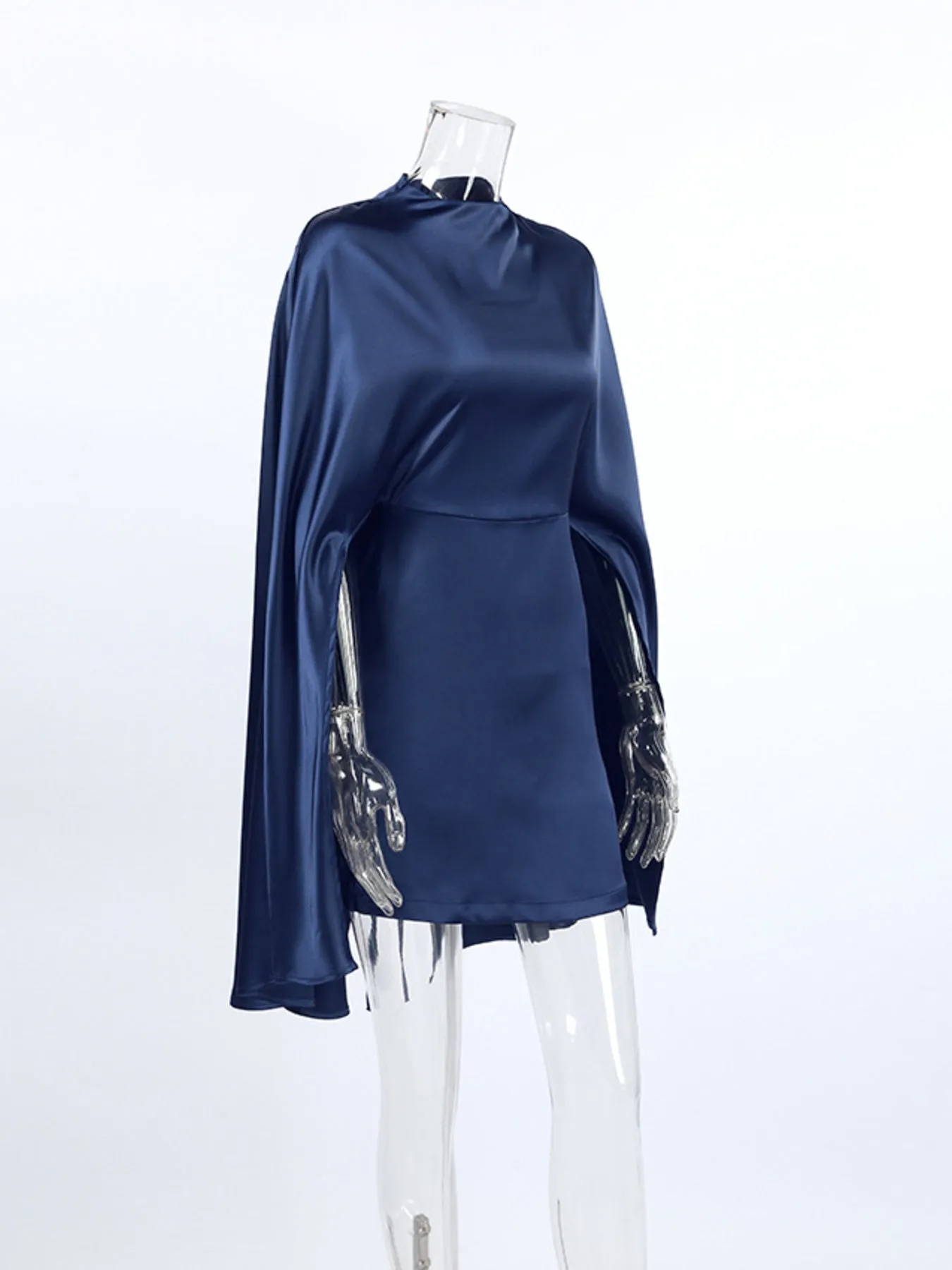 Mock Neck Cape Sleeve Mini Dress sold by Charming Charlie product image thumbnail 5