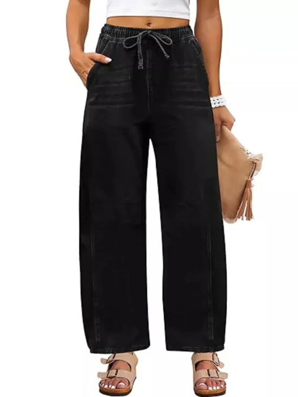 Elastic Waist Wide Leg Jeans sold by Charming Charlie