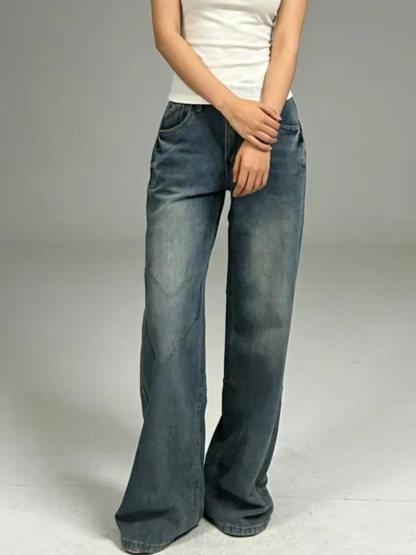 Vintage Wash Wide Leg Jeans sold by Charming Charlie