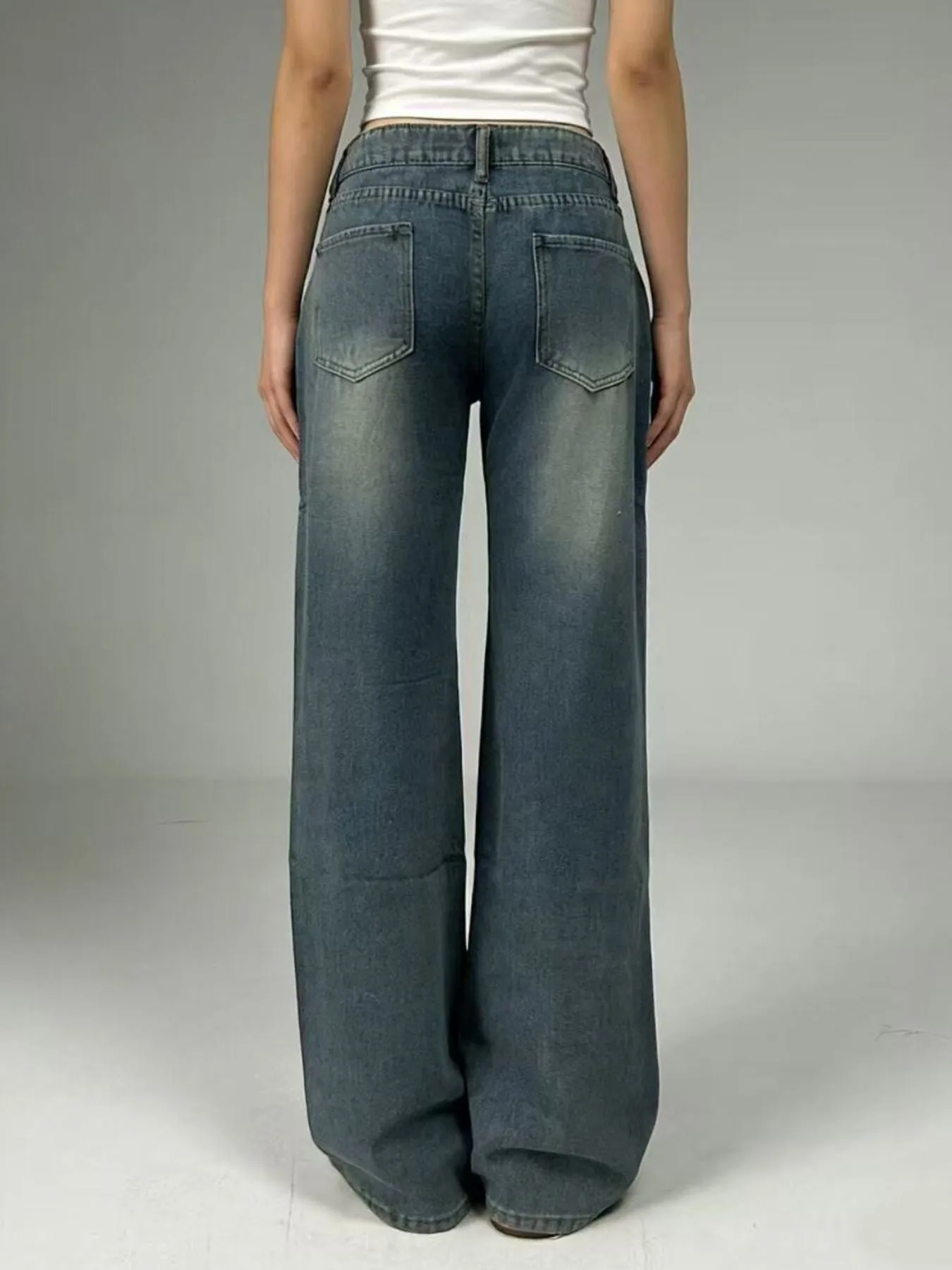 Vintage Wash Wide Leg Jeans sold by Charming Charlie product image thumbnail 5
