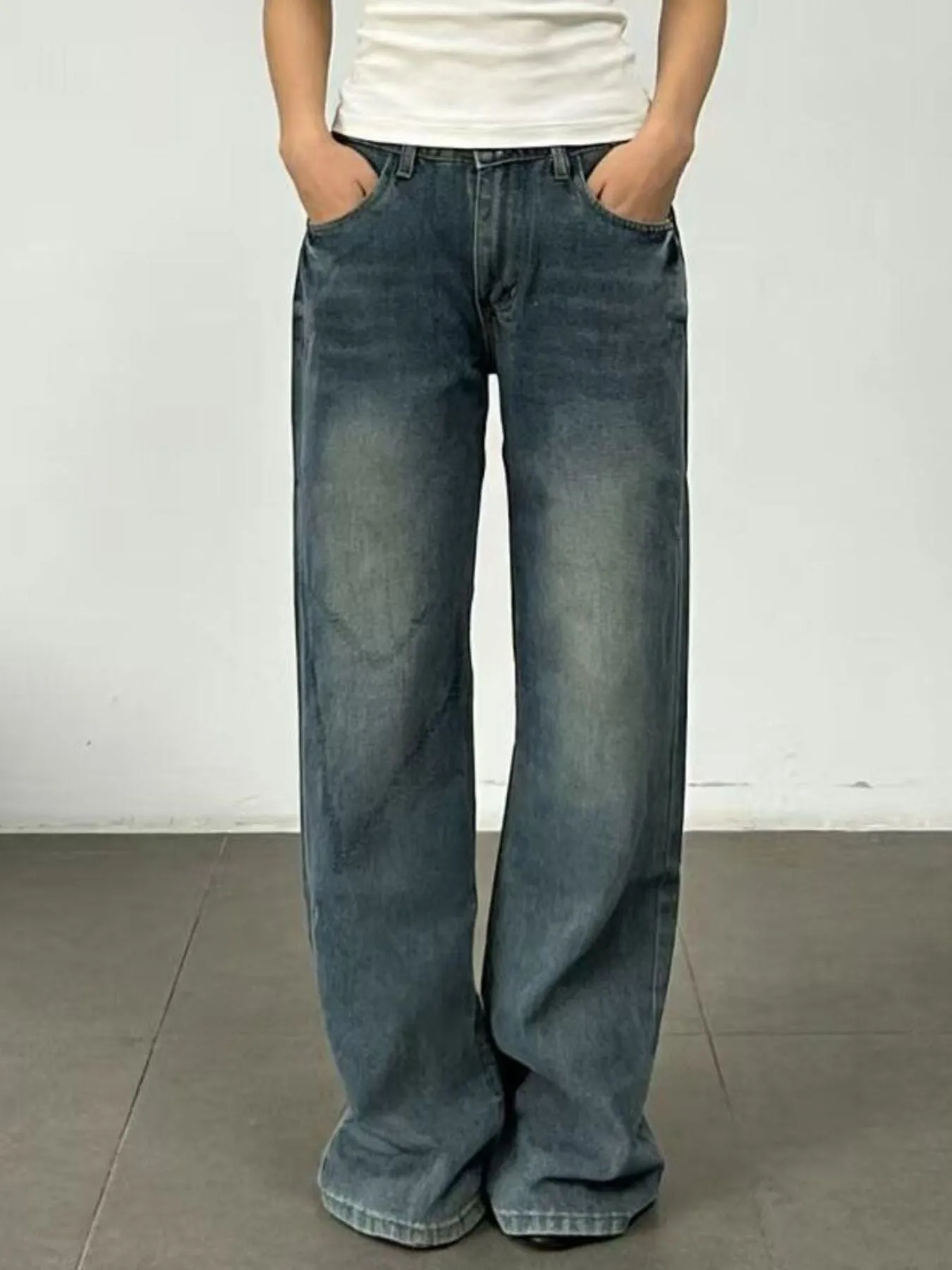 Vintage Wash Wide Leg Jeans sold by Charming Charlie product image thumbnail 3