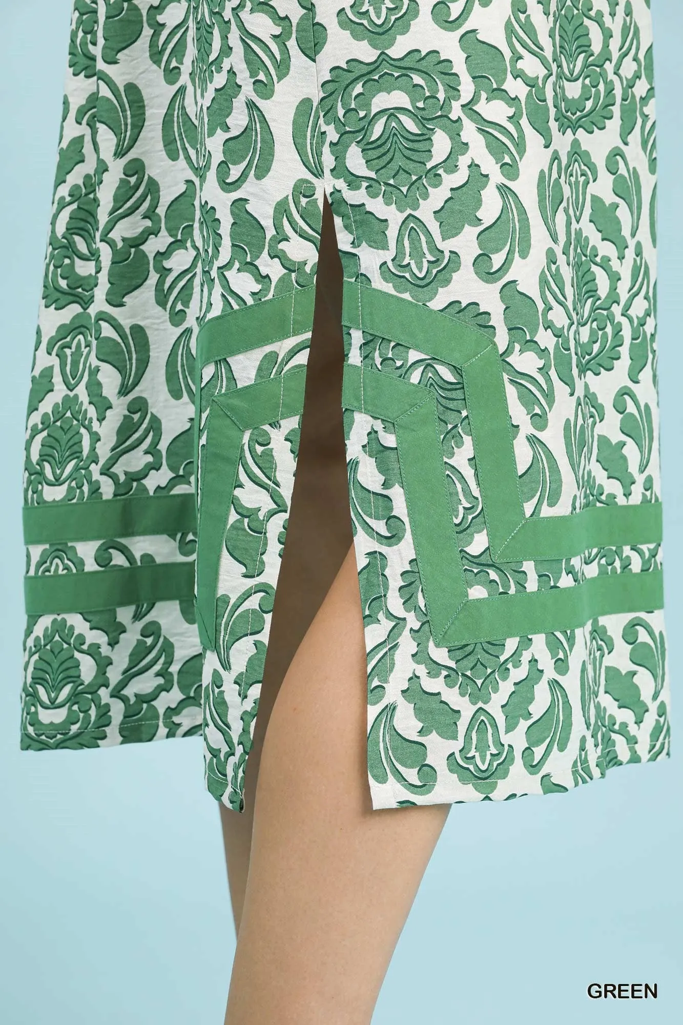 Umgee Abstract Two Tone Print Midi Dress sold by Charming Charlie product image thumbnail 4