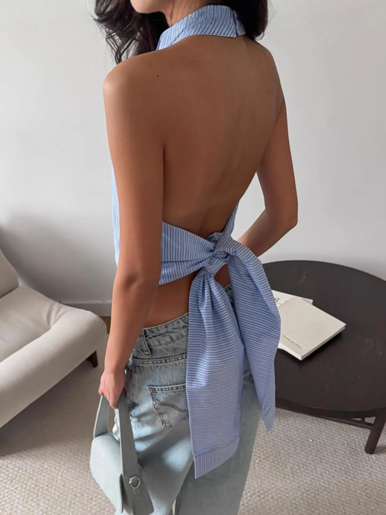 Striped Halter Neck Cami sold by Charming Charlie product image thumbnail 2