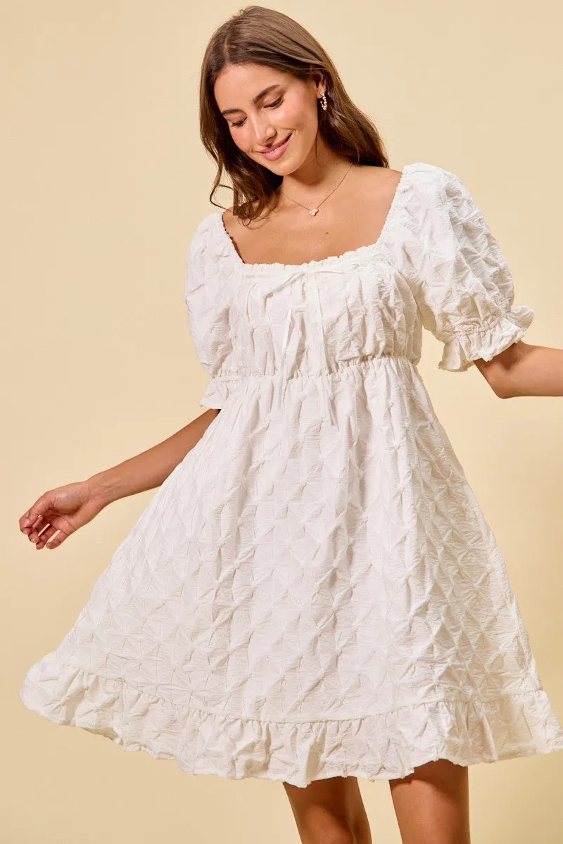 SO ME Texture Woven Ruching On Bust Mini Dress sold by Charming Charlie product image thumbnail 2