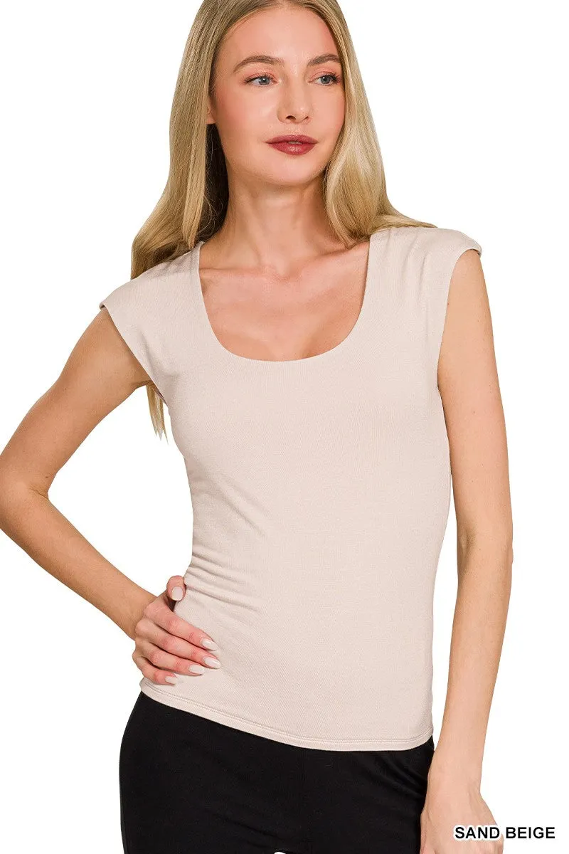 Zenana Double Layered Sleeveless Top sold by Charming Charlie product image thumbnail 2