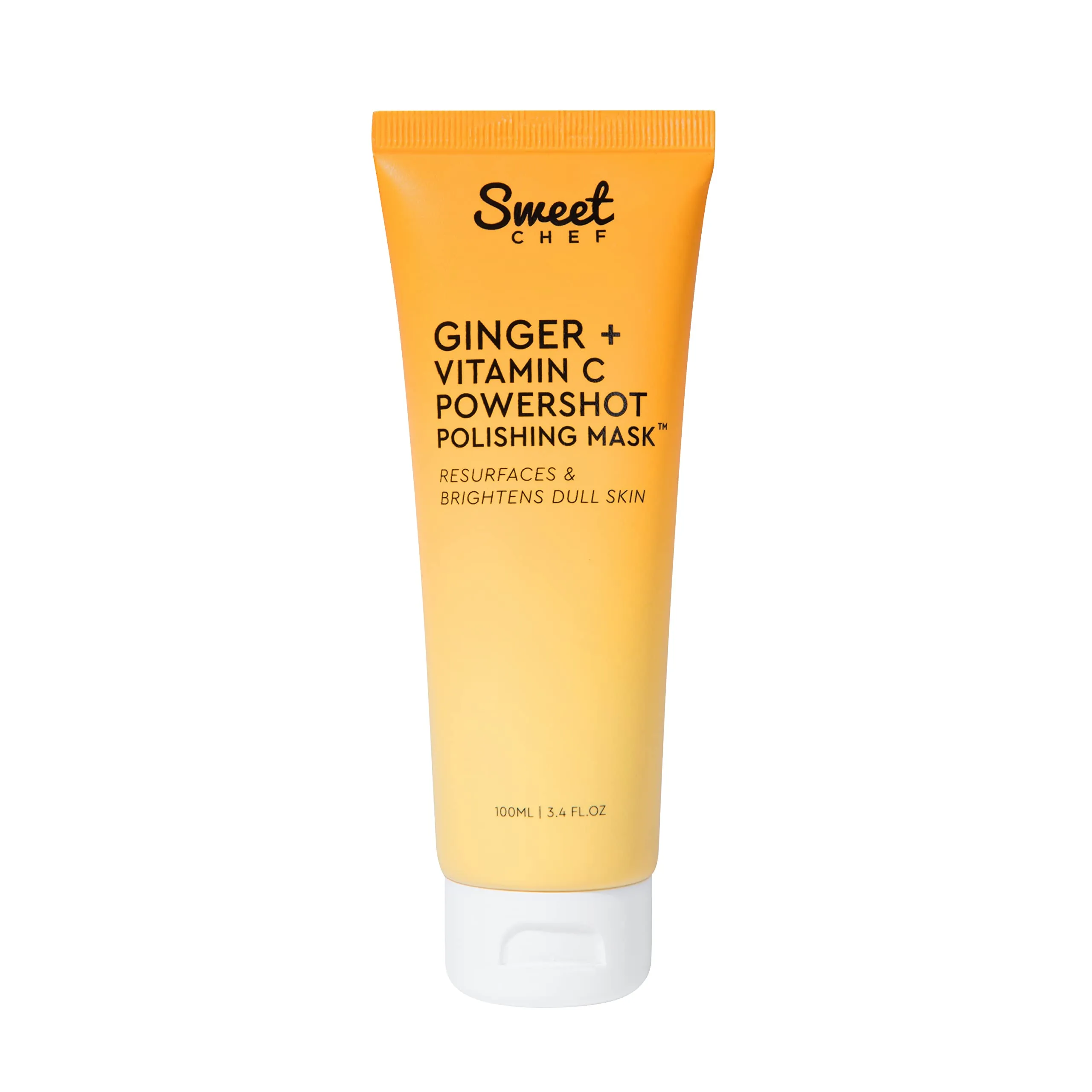 Sweet Chef Ginger + Vitamin C Powershot Polishing Mask - Brightening Face Mask for Dark Spots & Uneven Skin Tone + Maca, Rice Powders & AHA Face Exfoliant & Resurfacing Formula (3.4oz) sold by Charming Charlie