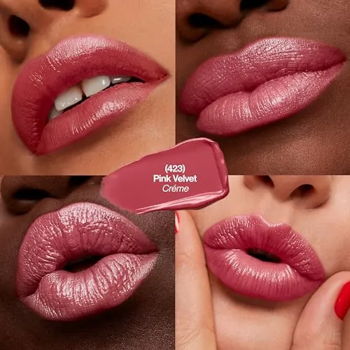 REVLON Super Lustrous Lipstick, Creamy Formula For Soft, Fuller-Looking Lips, Moisturized Feel, Pink Velvet, 0.15 oz sold by Charming Charlie product image thumbnail 3