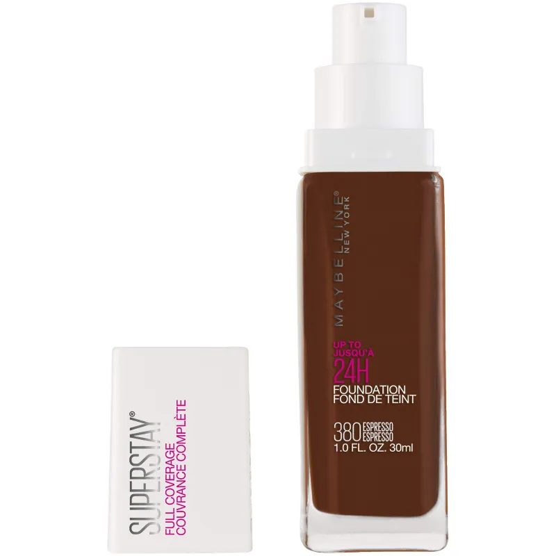 Maybelline New York Super Stay Full Coverage Liquid Foundation Makeup, Espresso, 1 Fl Oz sold by Charming Charlie