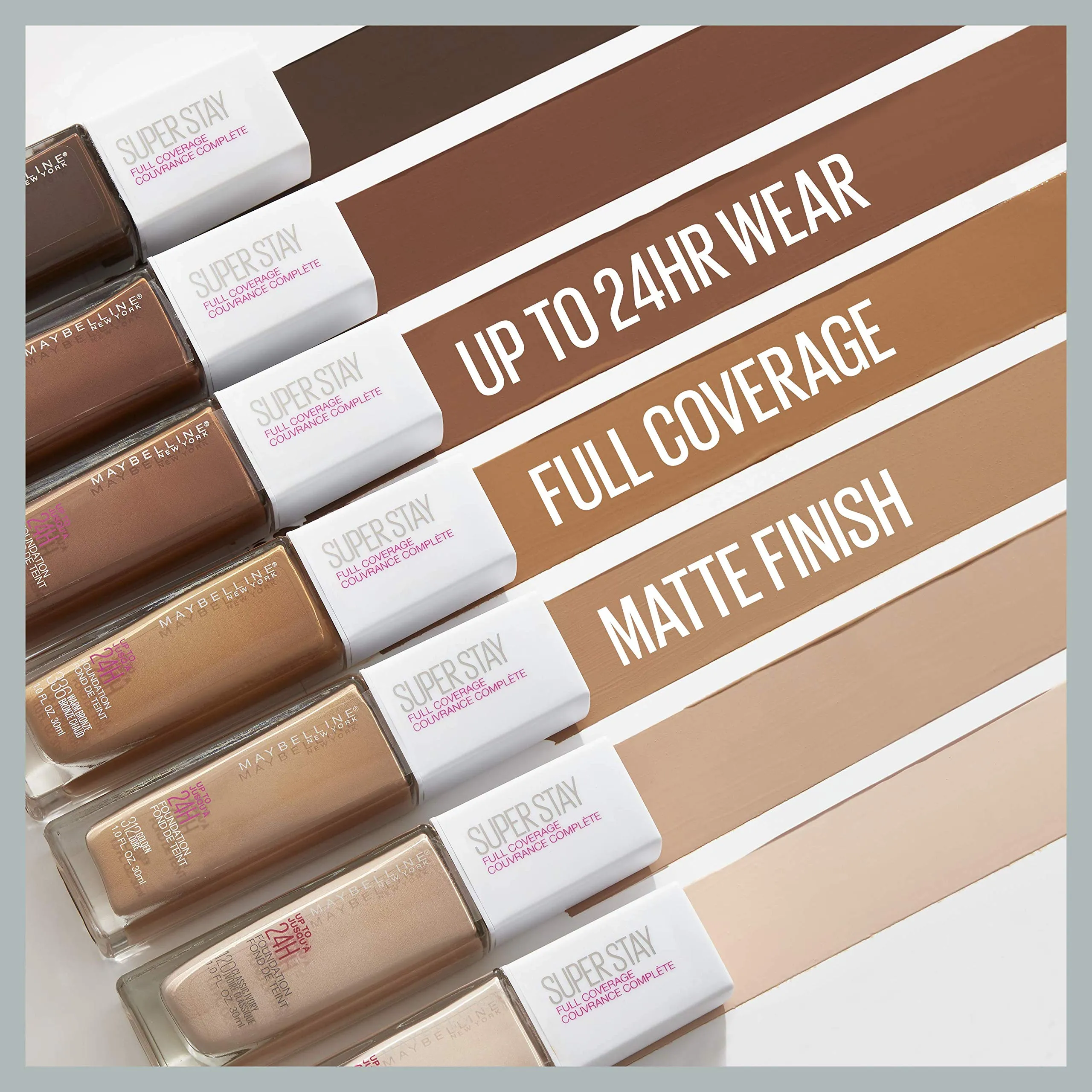 Maybelline New York Super Stay Full Coverage Liquid Foundation Makeup, Espresso, 1 Fl Oz sold by Charming Charlie product image thumbnail 3