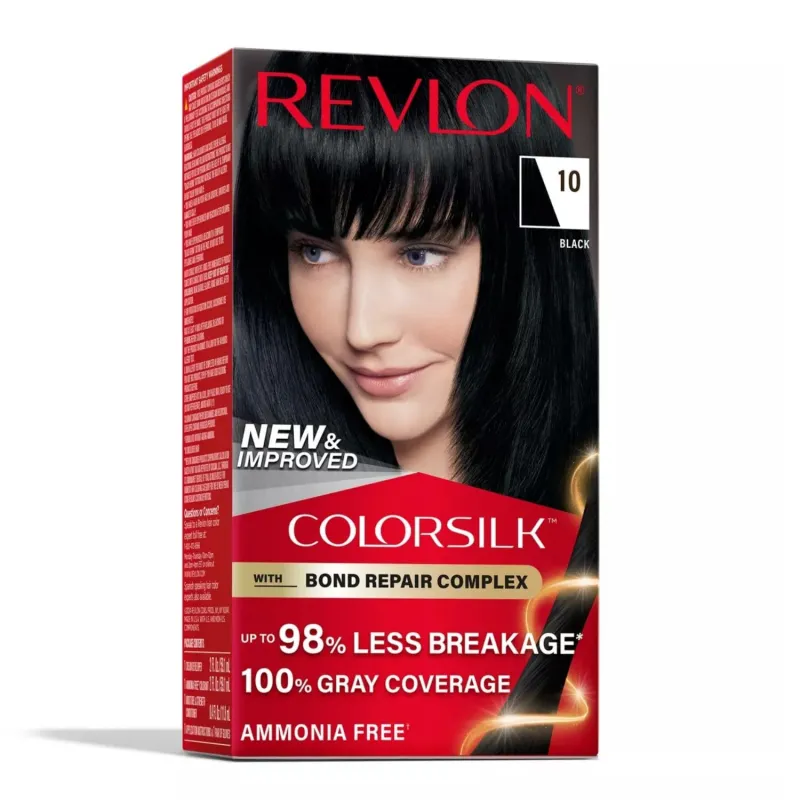 Revlon Colorsilk Natural Hair Color, 1N Black Each made by Revlon