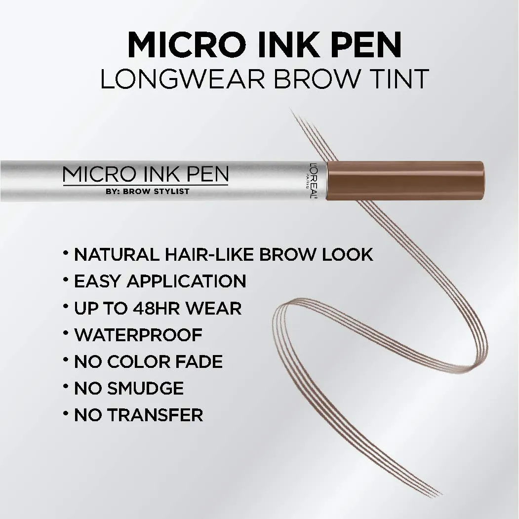 L'Oreal Paris Brow Stylist Micro Ink Pen by Brow Stylist, Up to 48HR Wear sold by Charming Charlie product image thumbnail 3