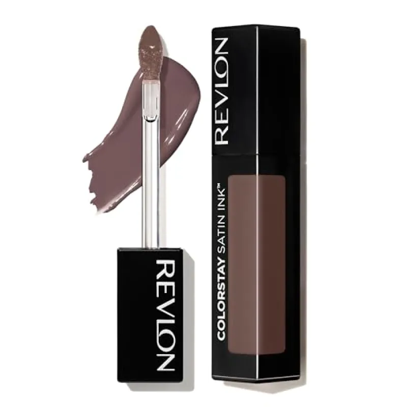Revlon ColorStay Satin Ink Liquid Lipstick, Longwear Rich Lip Colors, Formulated with Black Currant Seed Oil, 024 Perfect Storm, 0.17 fl oz sold by Charming Charlie