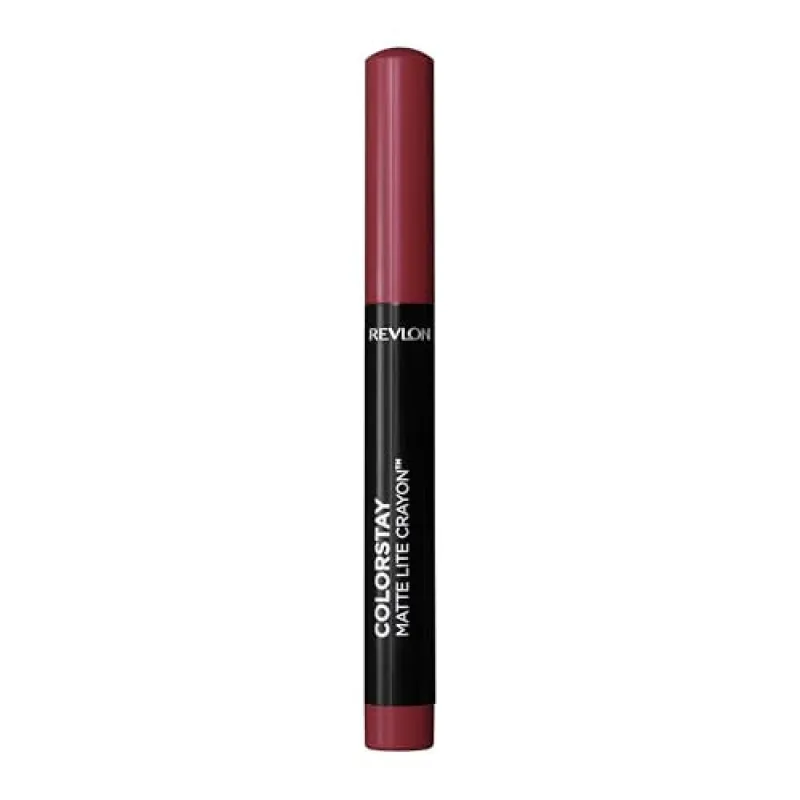 REVLON ColorStay Matte Lite Crayon Lipstick with Built-in Sharpener, Longlasting Non-Drying Matte Formula, Transfer-Proof Lipcolor sold by Charming Charlie