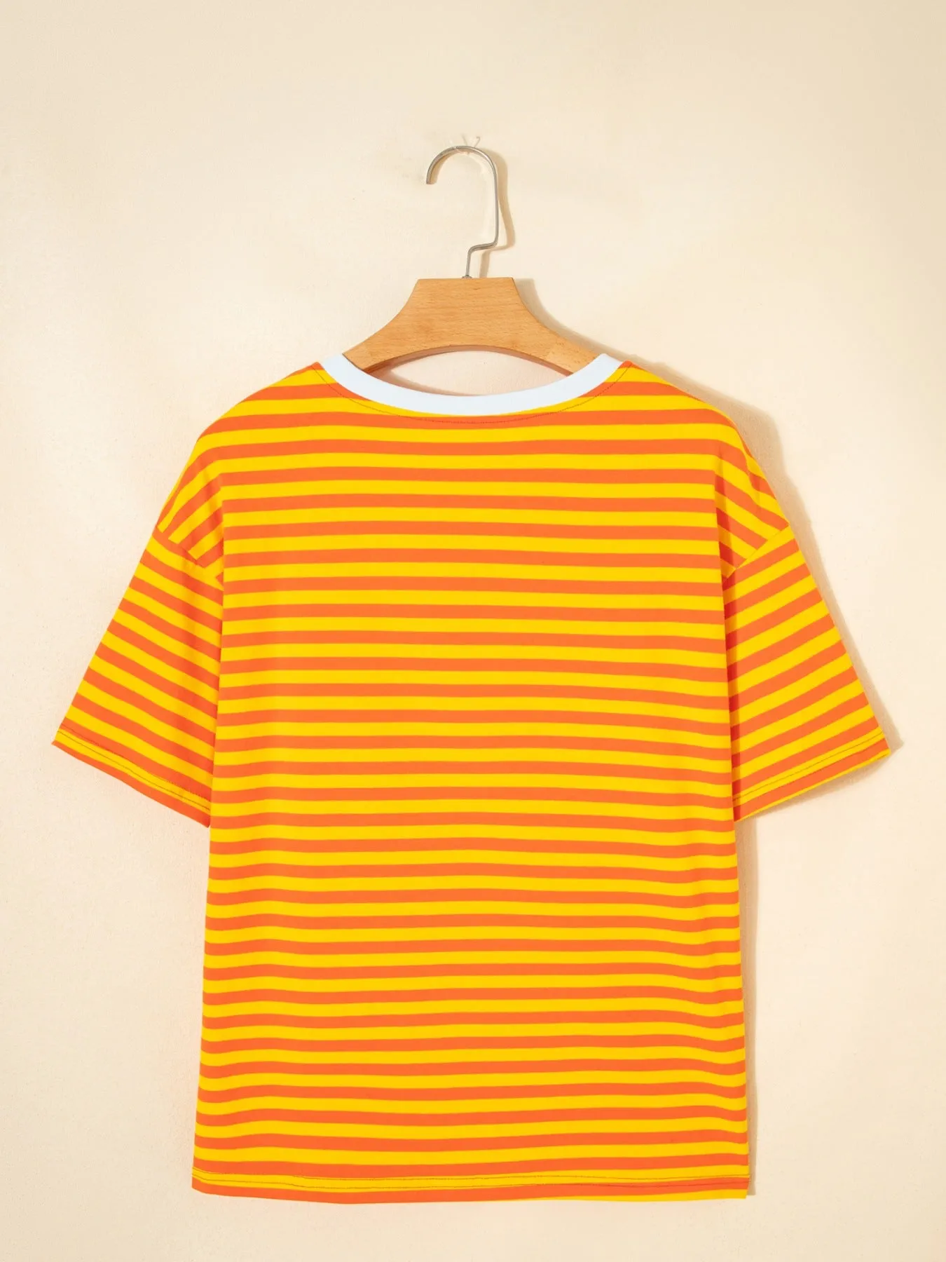 Striped Round Neck Casual T-Shirt sold by Charming Charlie product image thumbnail 3
