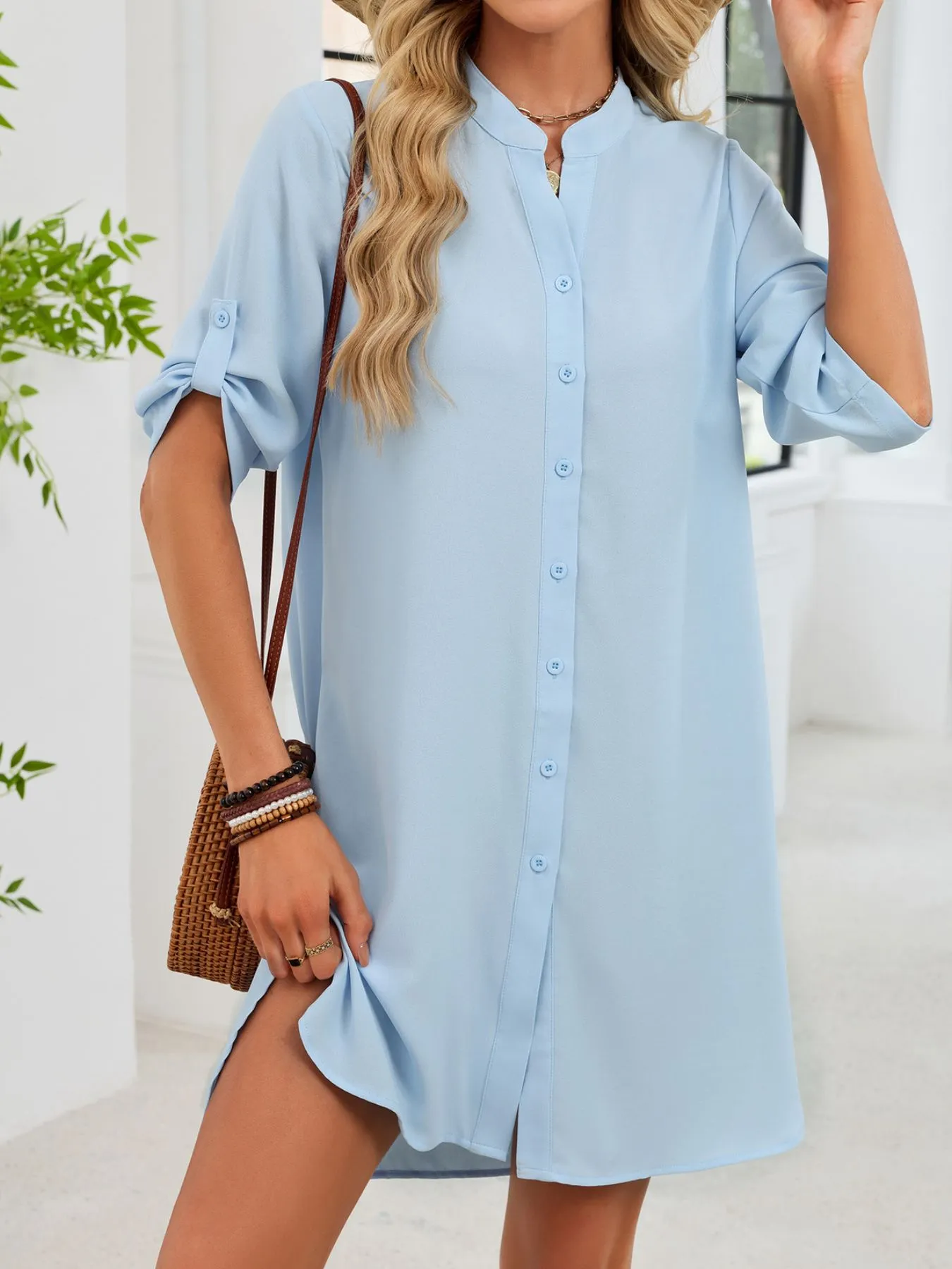 Casual Button-Down Shirt Dress sold by Charming Charlie