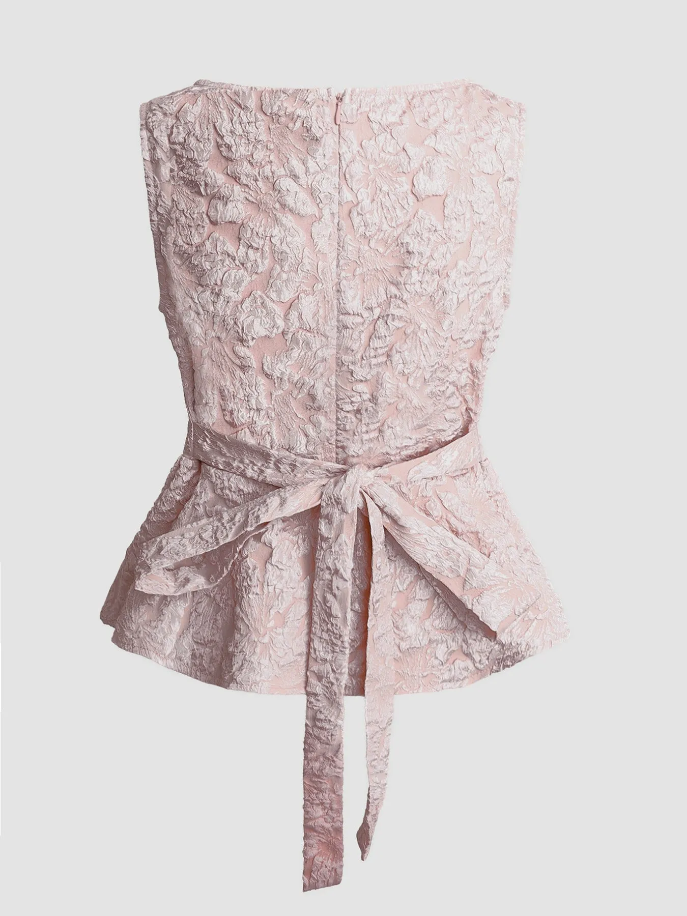 Floral Jacquard Peplum Tank sold by Charming Charlie product image thumbnail 4