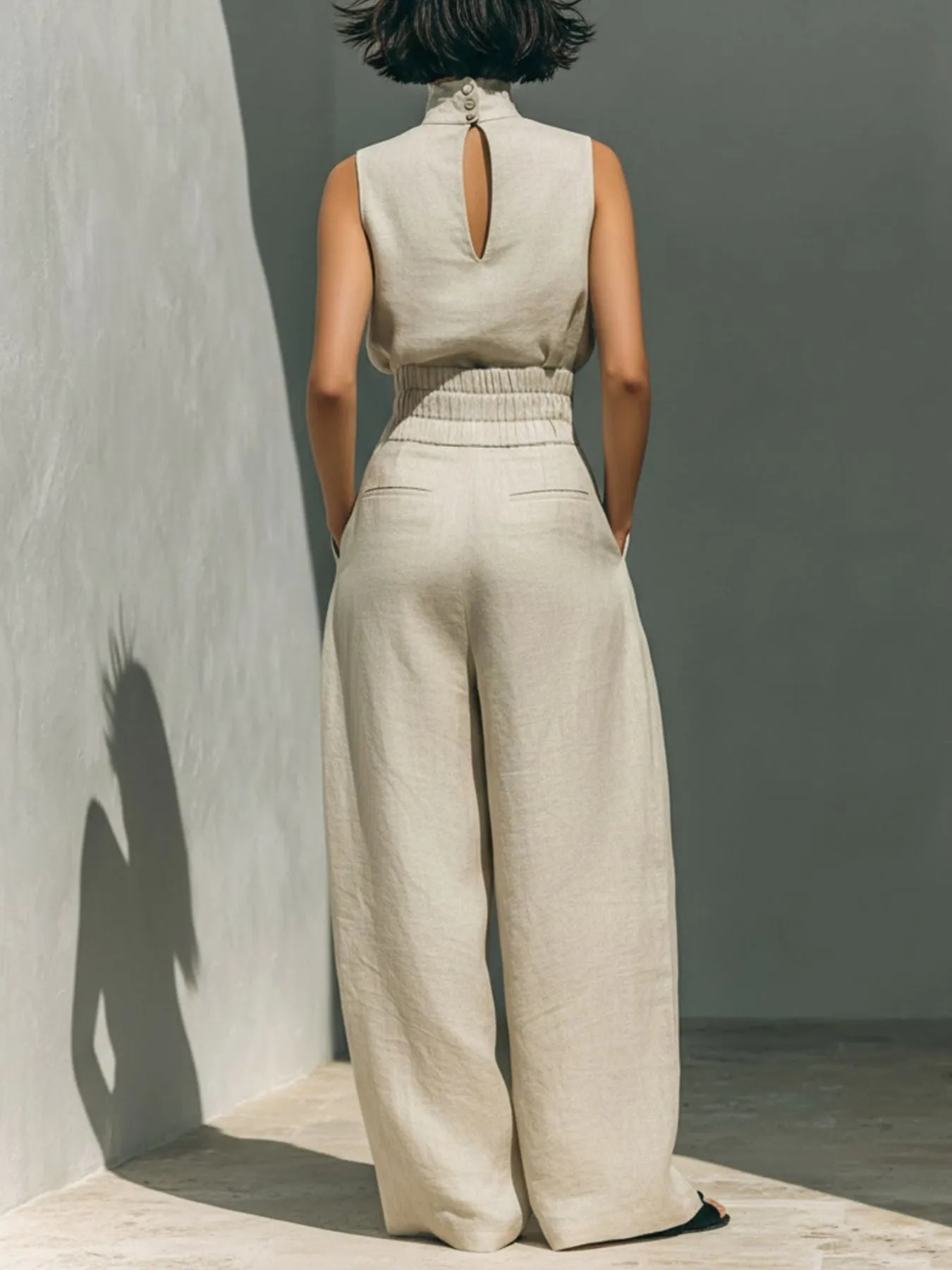 Turtleneck Sleeveless Top and Pants Set sold by Charming Charlie product image thumbnail 2