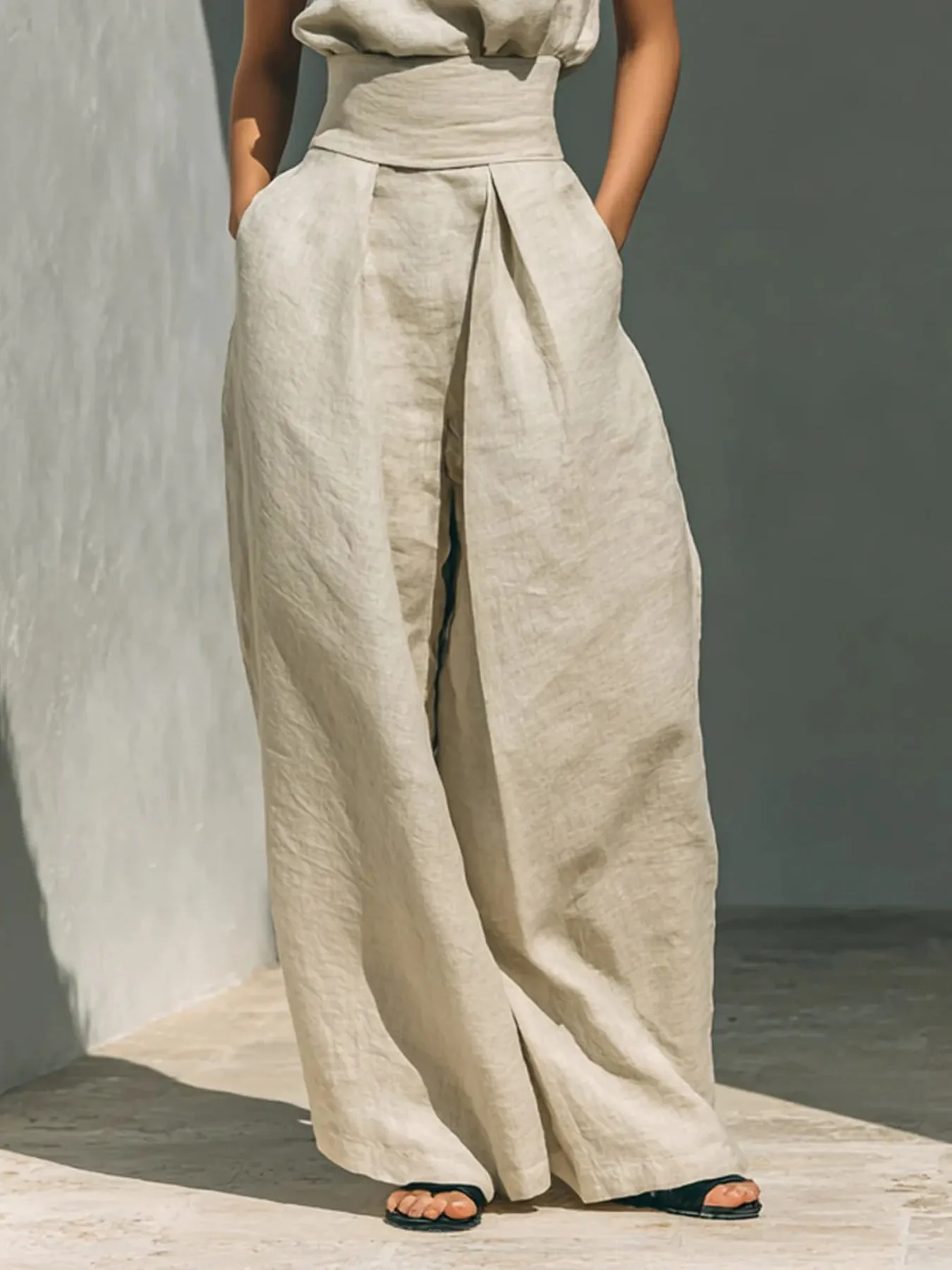 Turtleneck Sleeveless Top and Pants Set sold by Charming Charlie product image thumbnail 4