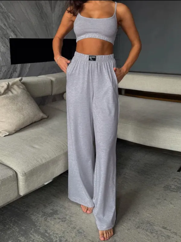 Scoop Neck Cami and Pants Set made by Trendsi