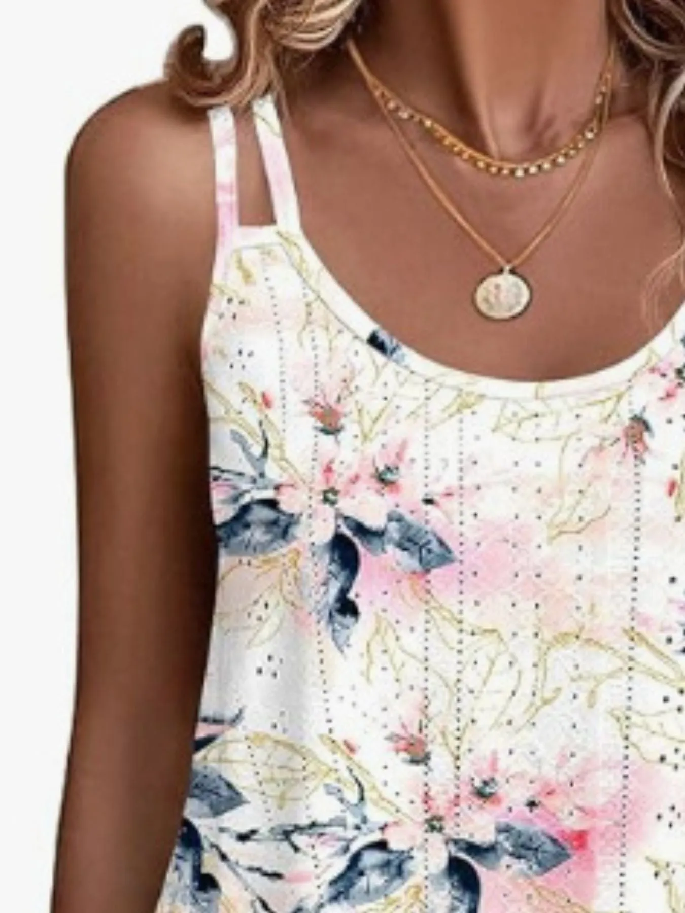 Eyelet Double Strap Cami sold by Charming Charlie product image thumbnail 2