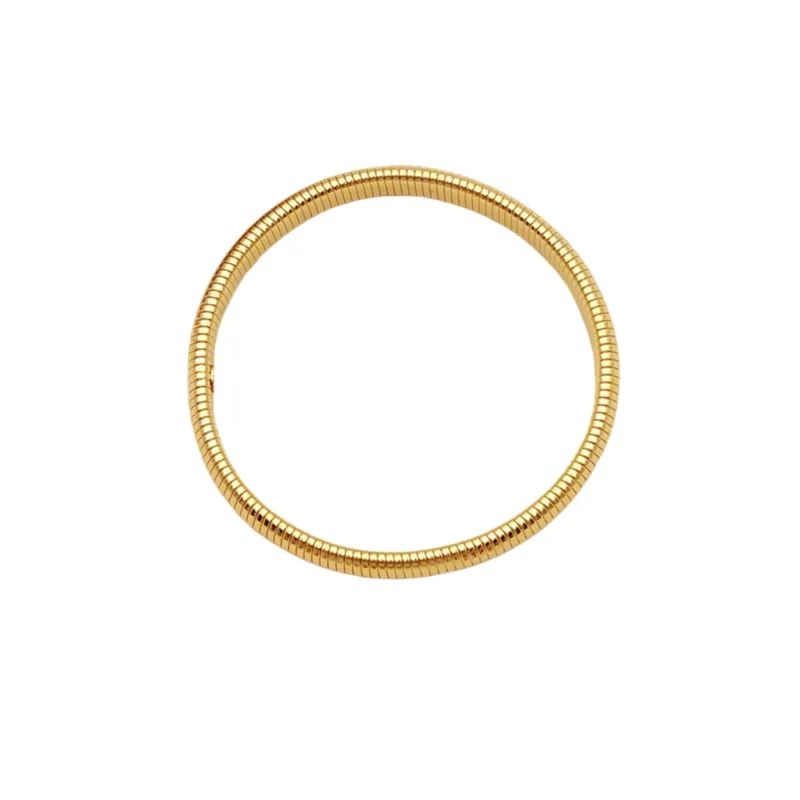 18K Gold Plated Small Stretchy Bangle Bracelet made by Charming Charlie