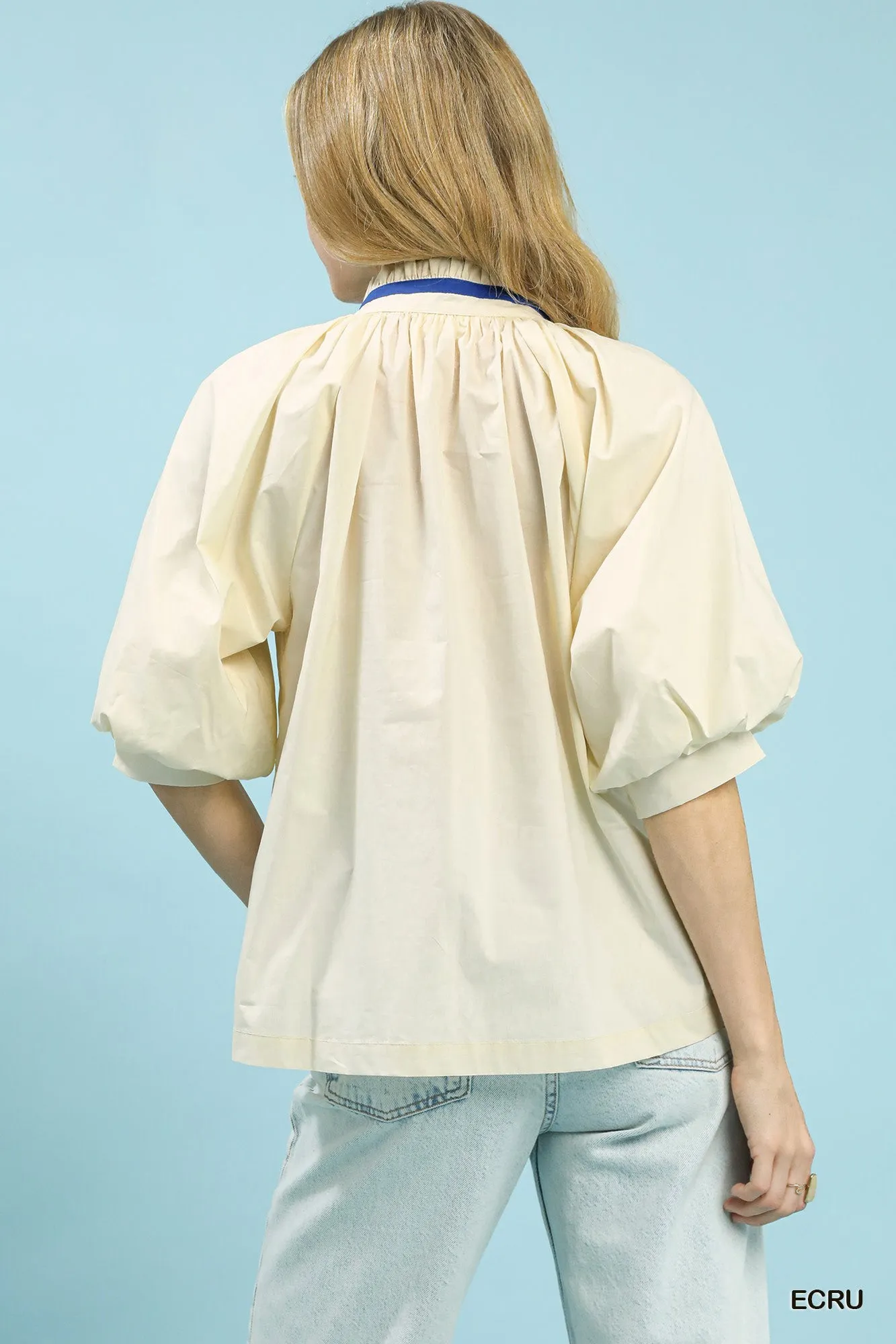 Umgee Embroidered Floral V-Neck Blouse sold by Charming Charlie product image thumbnail 3