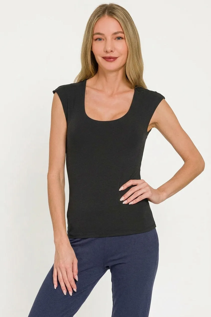 Zenana Double Layered Sleeveless Top sold by Charming Charlie product image thumbnail 2
