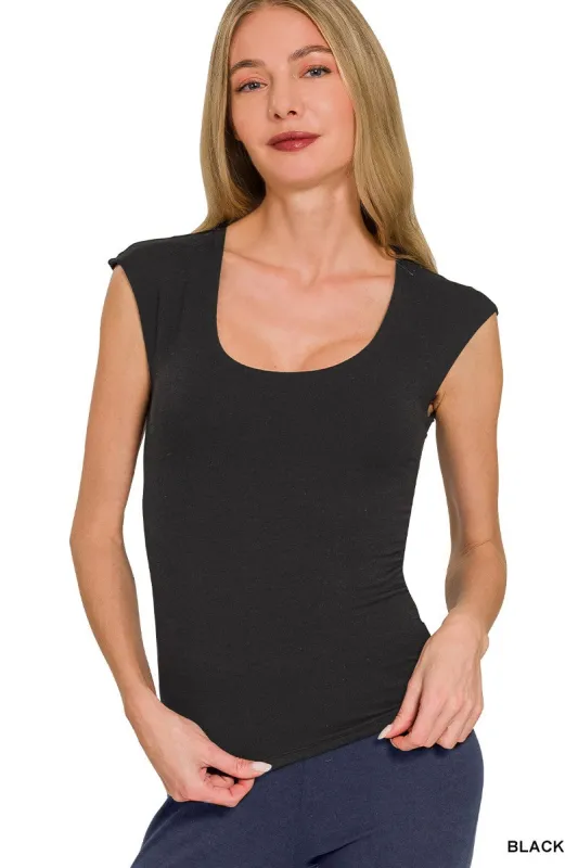 Zenana Double Layered Sleeveless Top made by Trendsi