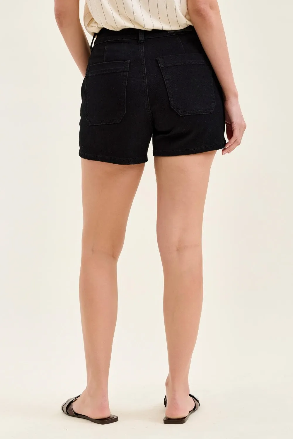 Judy Blue High-Waisted Trouser Shorts sold by Charming Charlie product image thumbnail 4