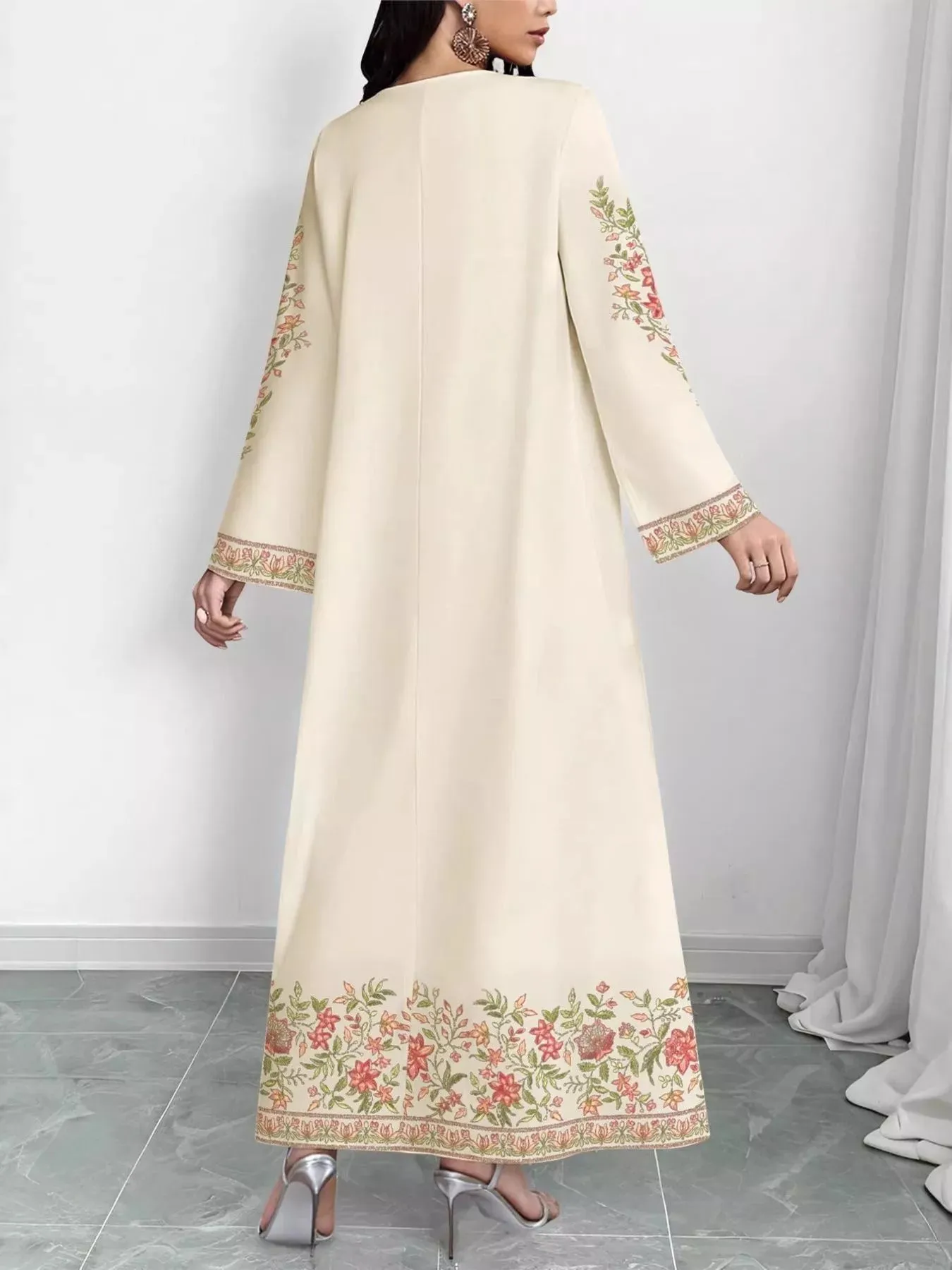 Floral Long Sleeve Maxi Dress sold by Charming Charlie product image thumbnail 4