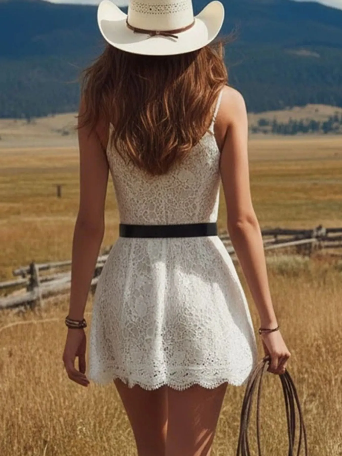 Lace Button Up Mini Dress sold by Charming Charlie product image thumbnail 3