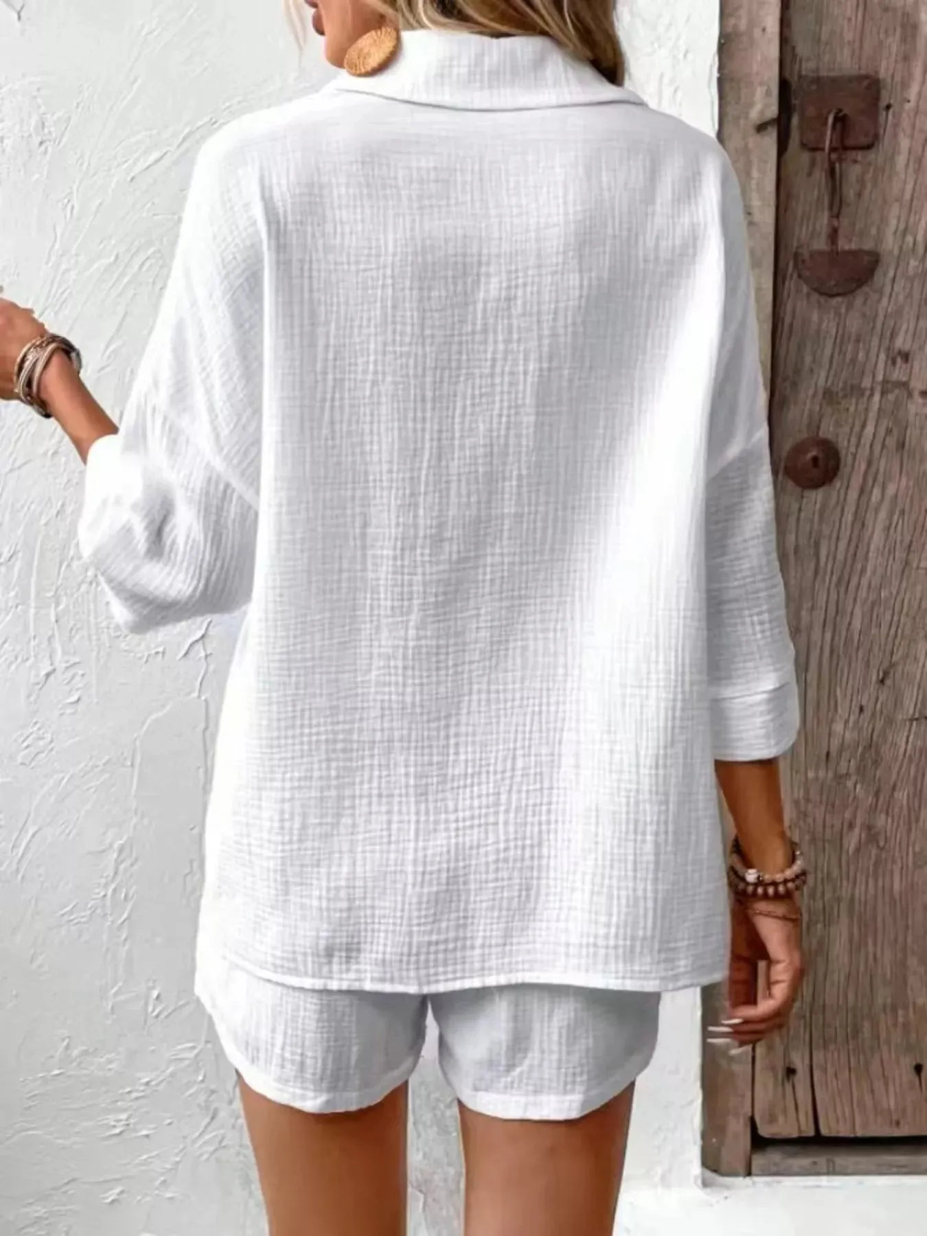 Button Detail Top and Shorts Set sold by Charming Charlie product image thumbnail 5