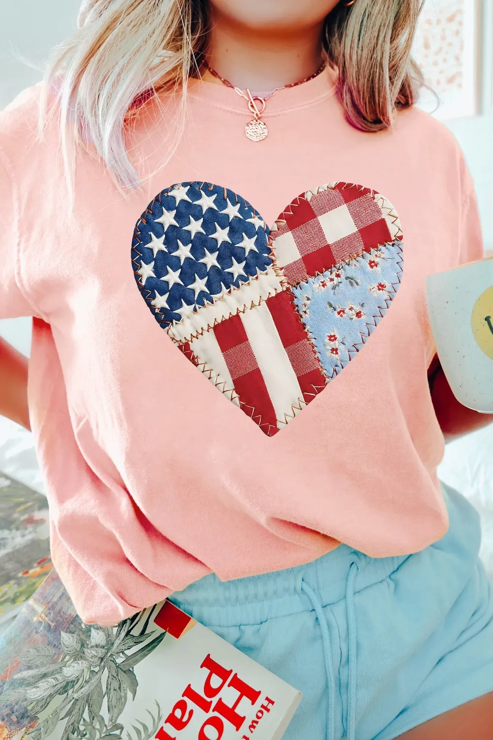 Patriotic Heart Round Neck Tee sold by Charming Charlie product image thumbnail 2
