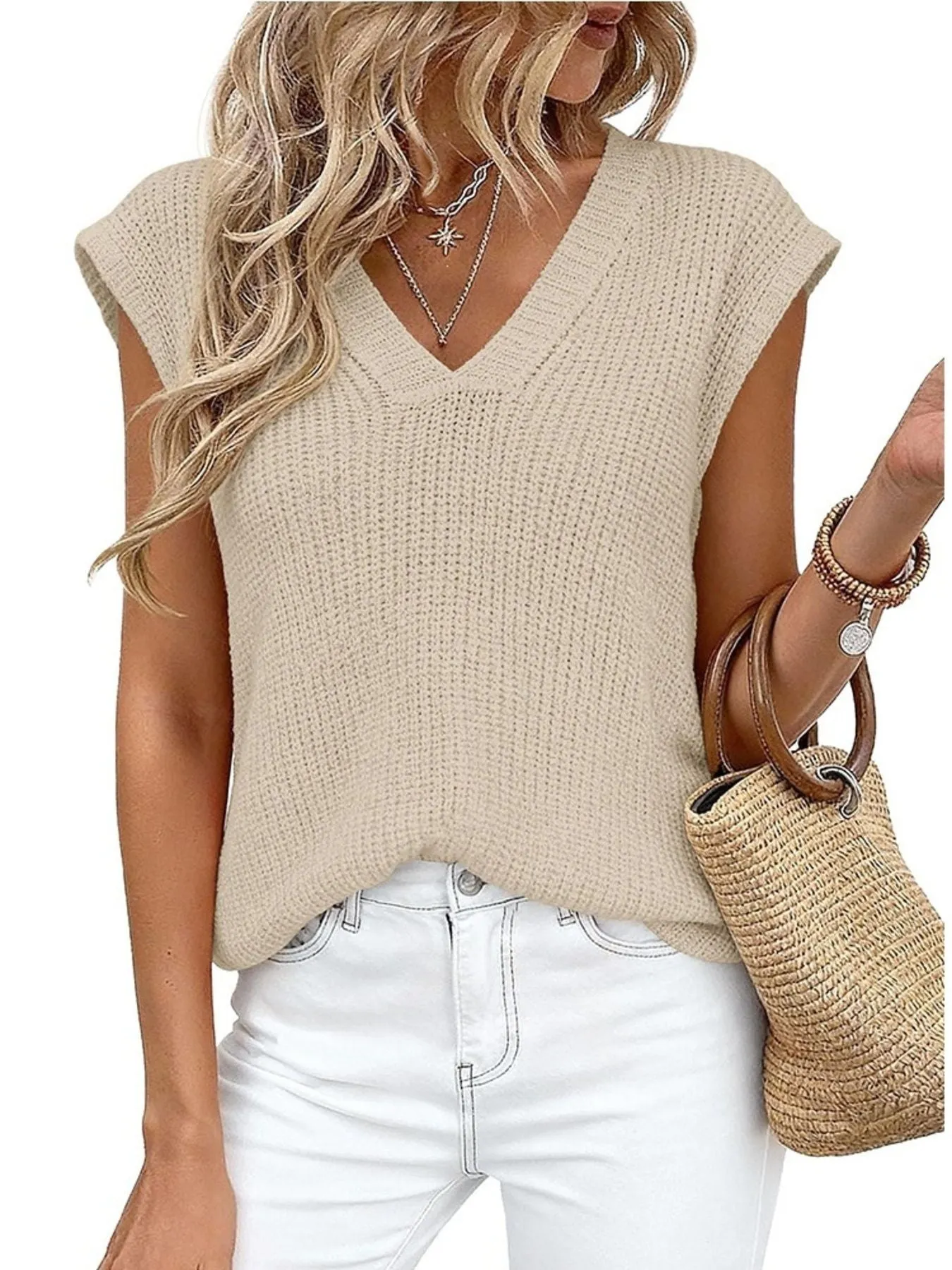 V-Neck Sweater Vest sold by Charming Charlie product image thumbnail 4