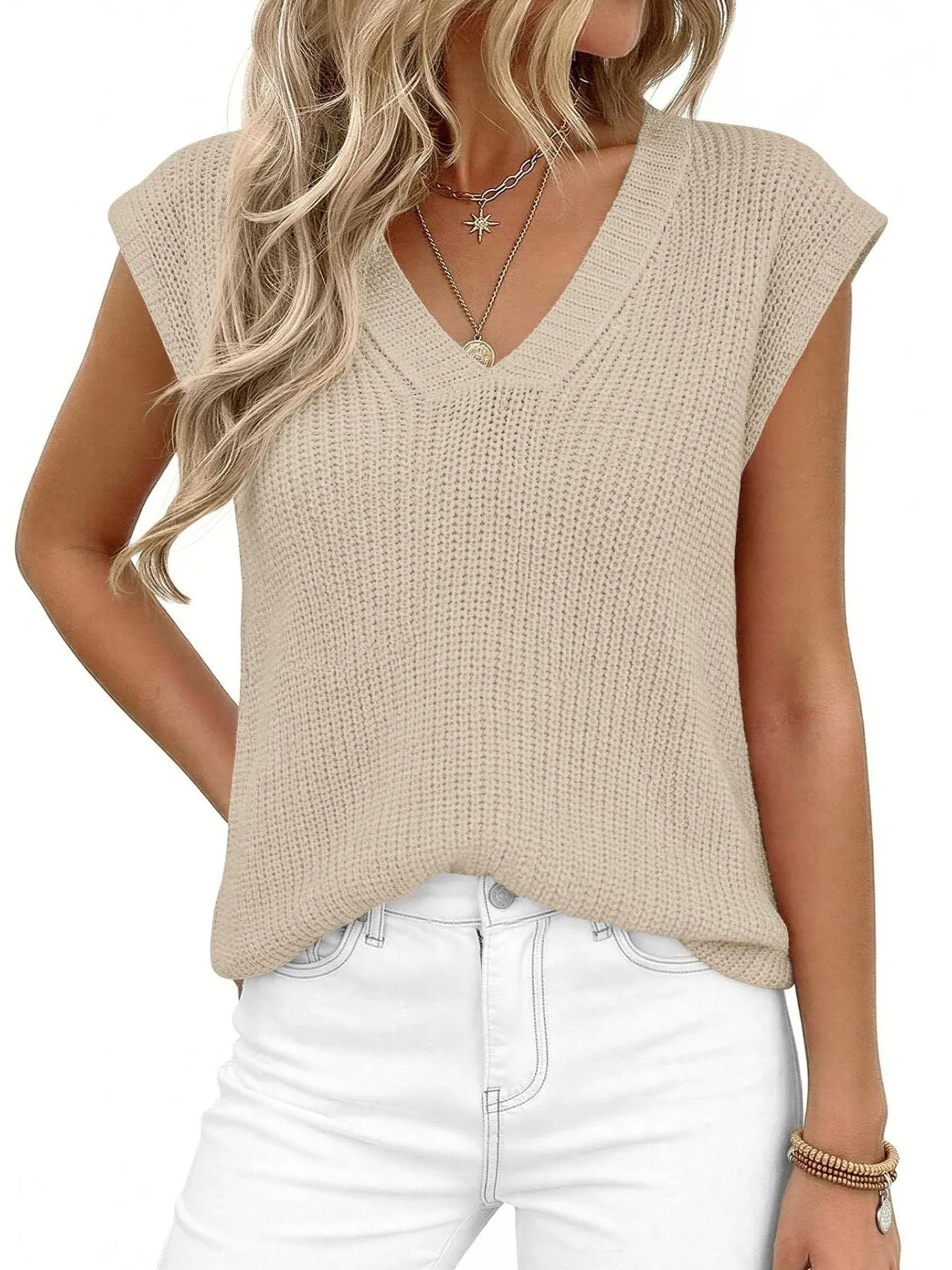 V-Neck Sweater Vest sold by Charming Charlie product image thumbnail 5