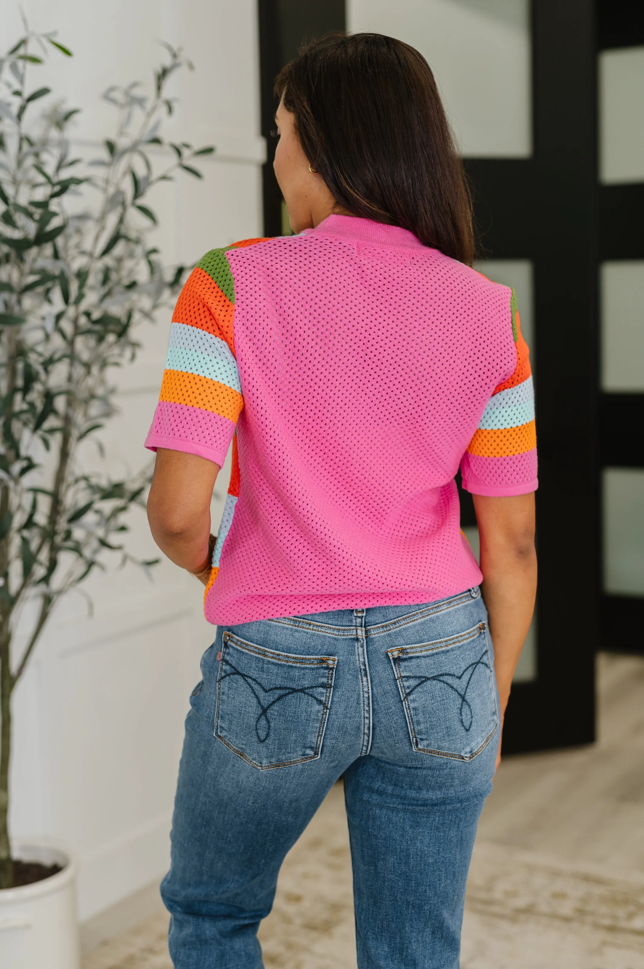 Sunset Stitch Knit Top sold by Charming Charlie product image thumbnail 5