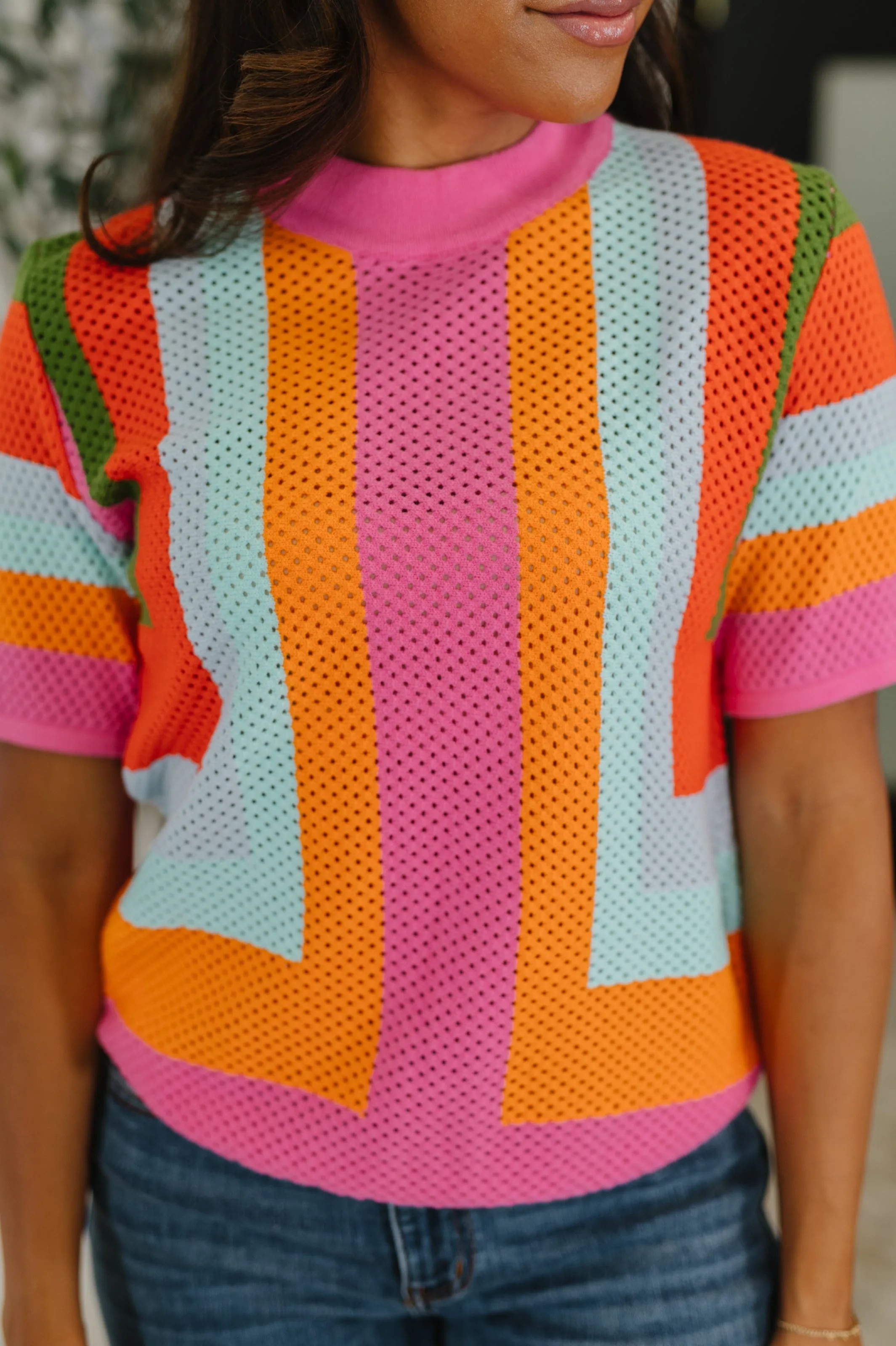 Sunset Stitch Knit Top sold by Charming Charlie product image thumbnail 2