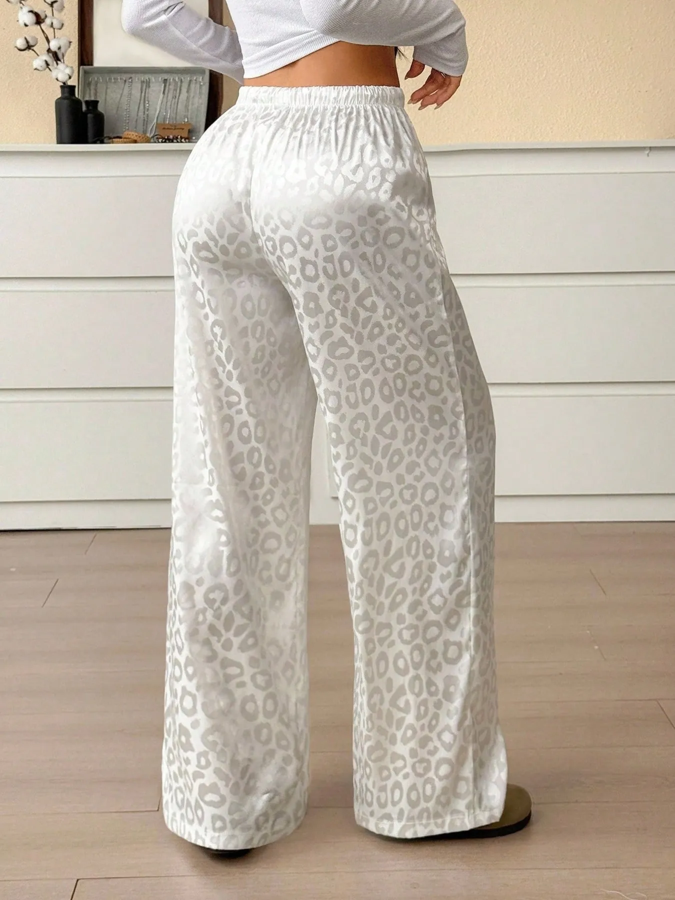 Leopard Print Wide Leg Pants sold by Charming Charlie product image thumbnail 5