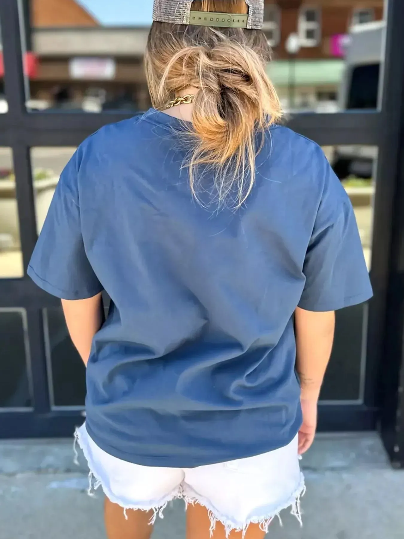 Denim Pocket Relaxed Fit T-Shirt sold by Charming Charlie product image thumbnail 2