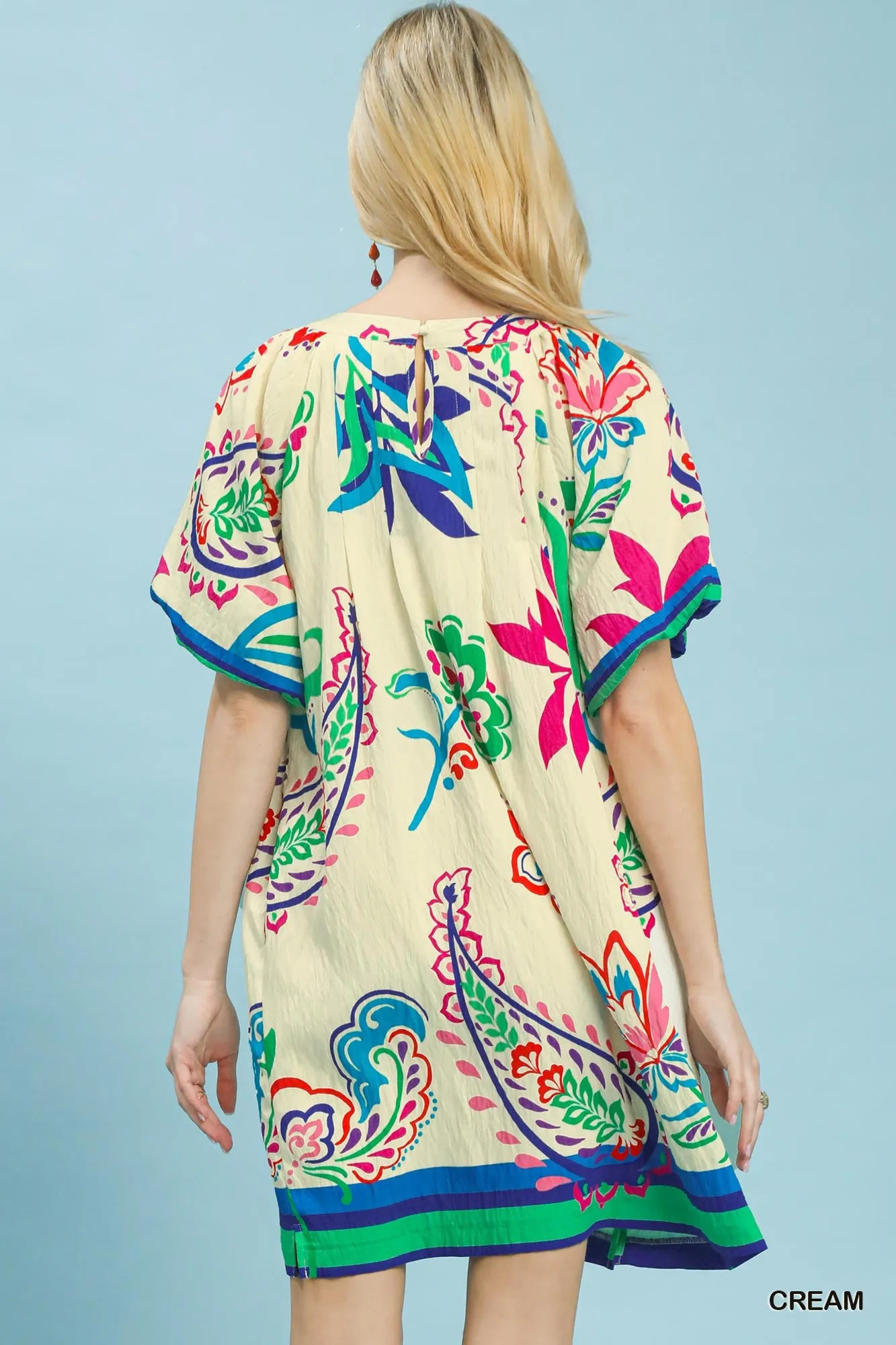 Umgee Vibrant Paisley Print Dress sold by Charming Charlie product image thumbnail 3