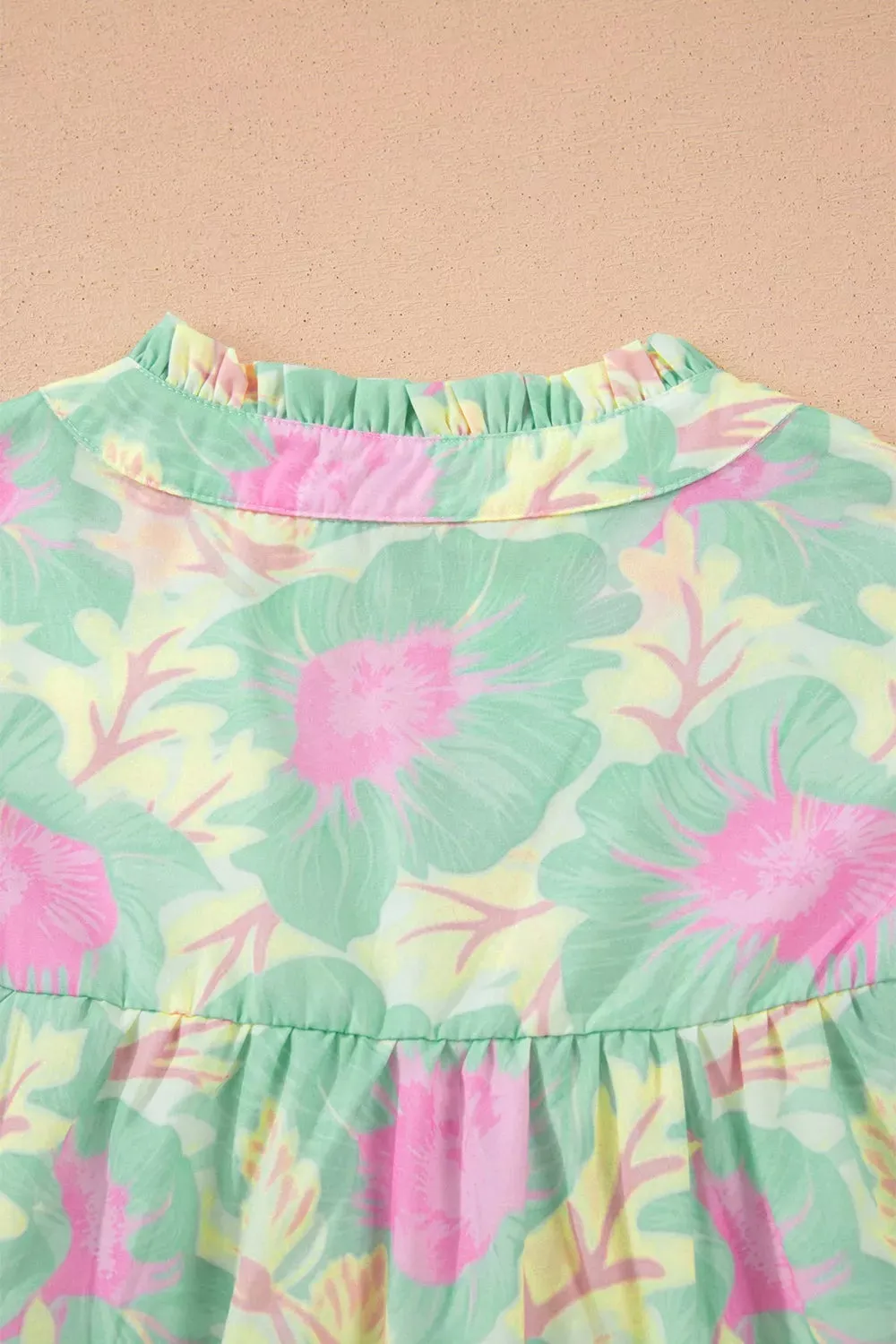 Floral Print Puff Sleeve Blouse sold by Charming Charlie product image thumbnail 5