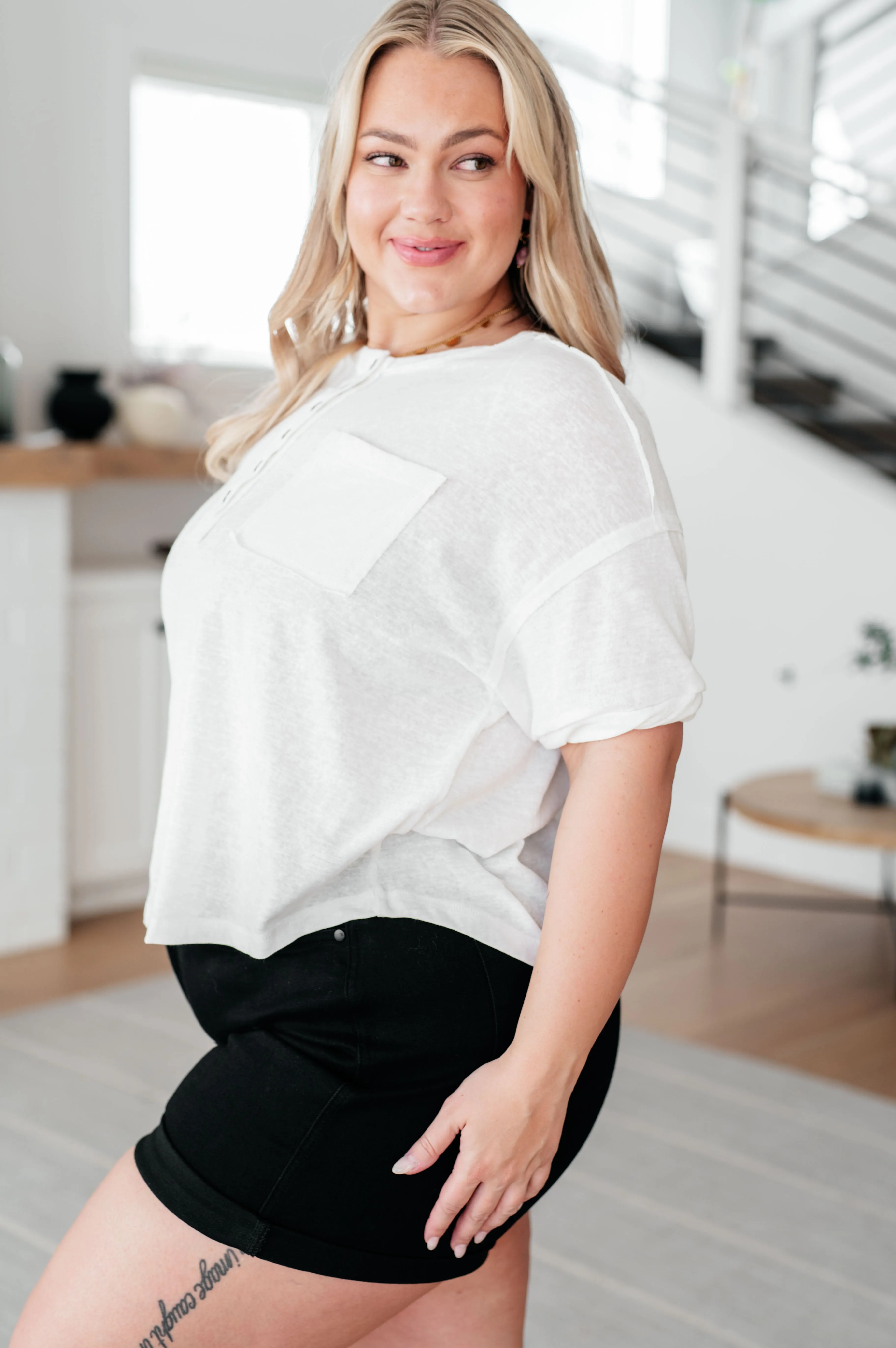 Hipster Henley Top sold by Charming Charlie product image thumbnail 5
