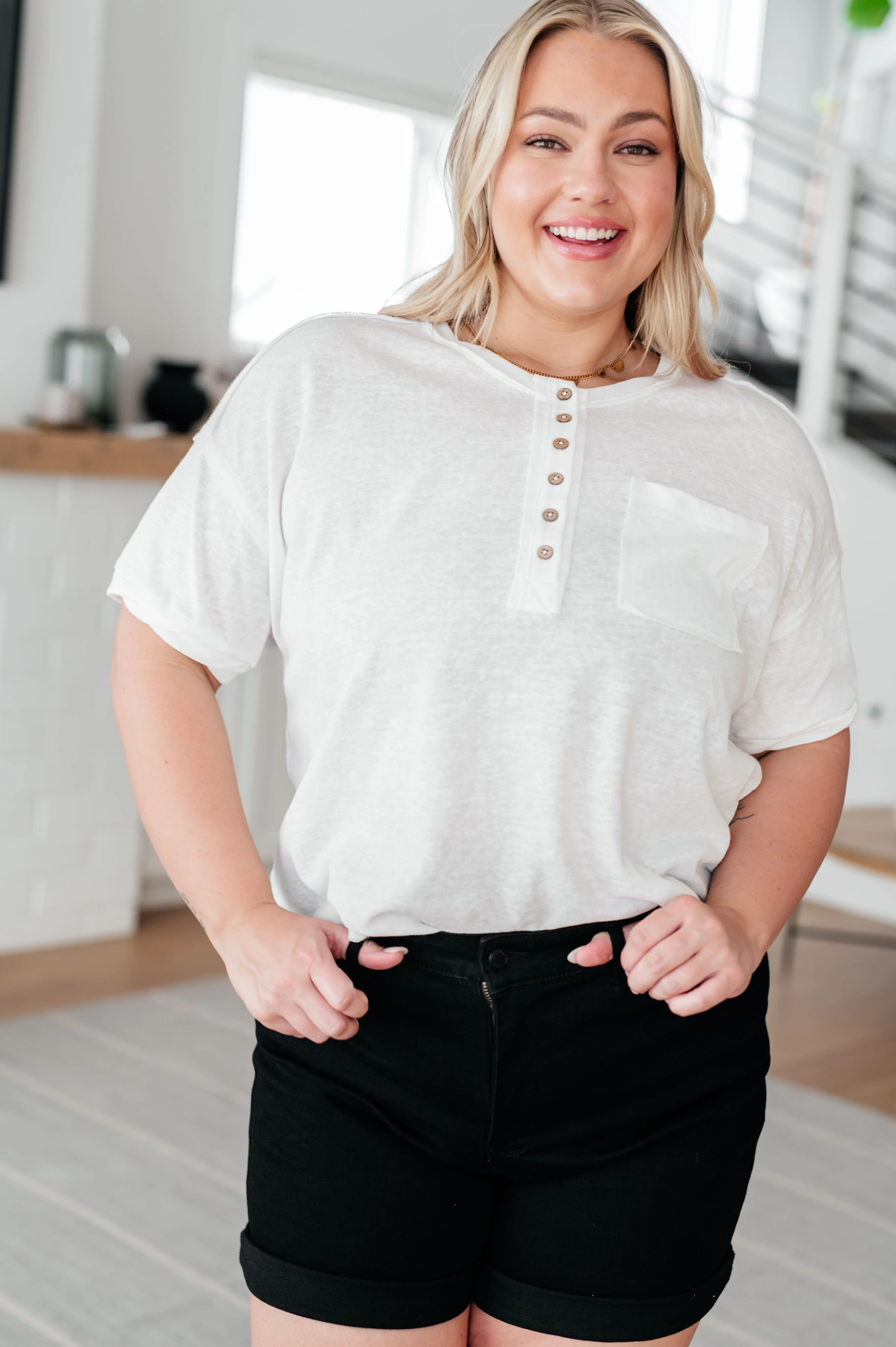 Hipster Henley Top sold by Charming Charlie product image thumbnail 2