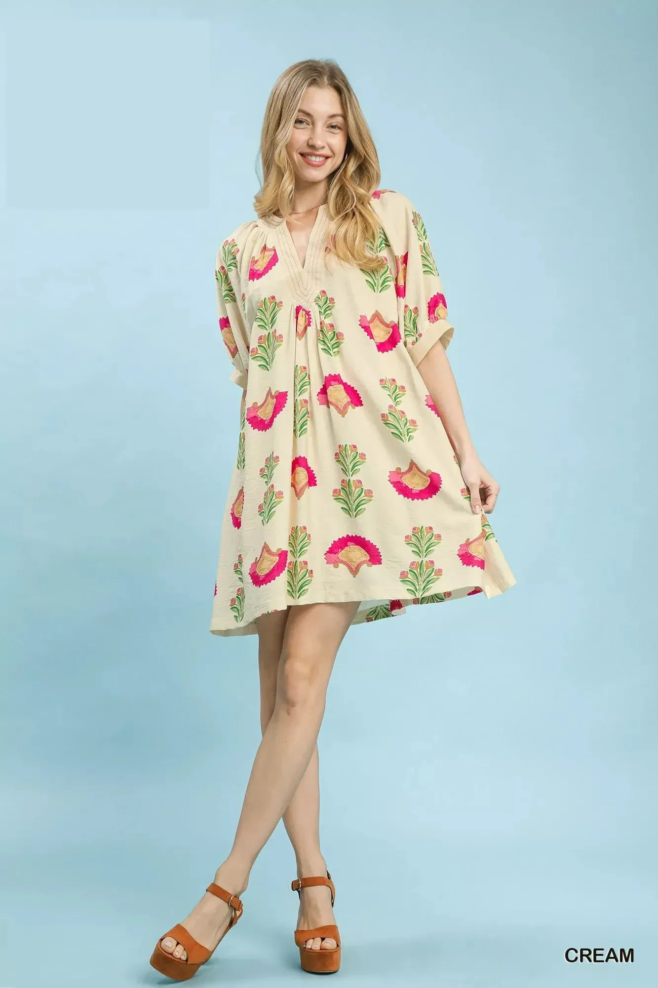Umgee Abstract Print Mini Dress sold by Charming Charlie product image thumbnail 5