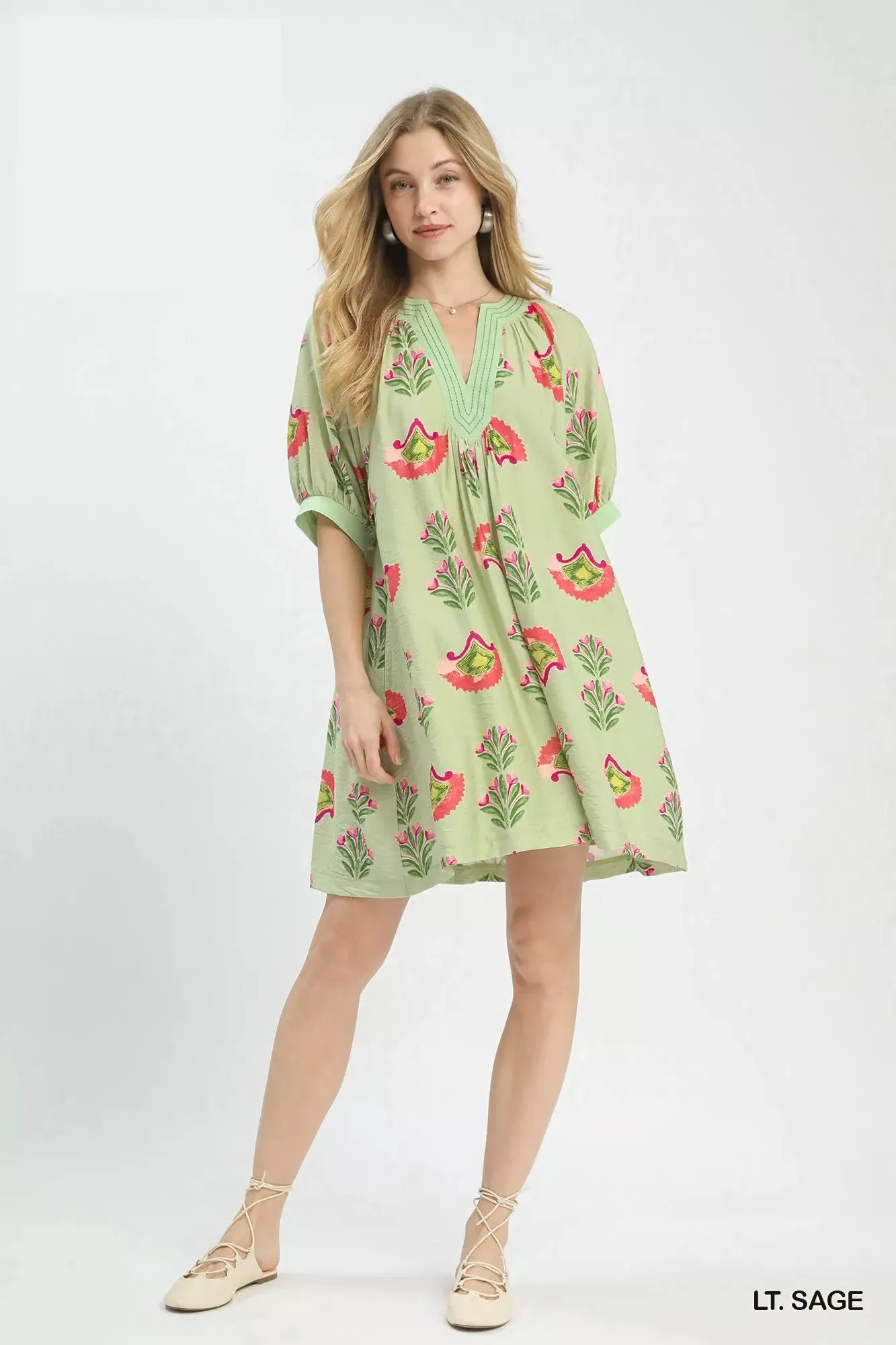 Umgee Abstract Print Mini Dress sold by Charming Charlie product image thumbnail 4