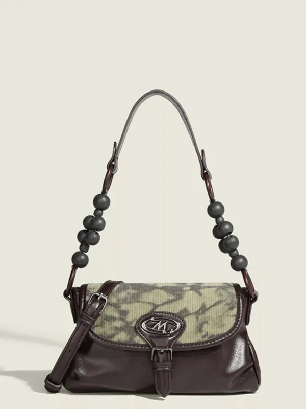 Beaded Handle Flap Shoulder Bag made by Trendsi