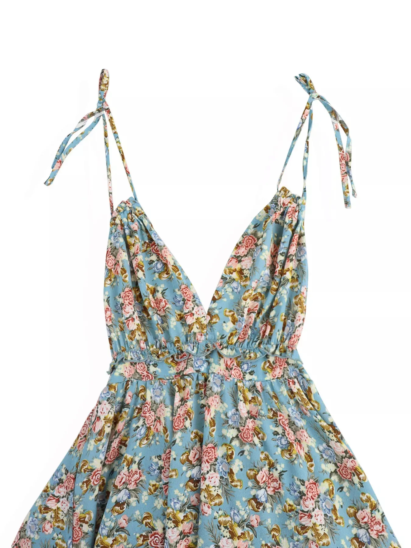 Floral Print Halter Neck Mini Dress sold by Charming Charlie product image thumbnail 4