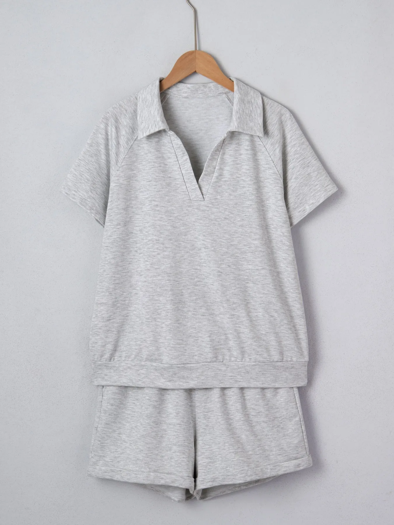 Polo Collar Short Sleeve Top and Shorts Set sold by Charming Charlie product image thumbnail 5